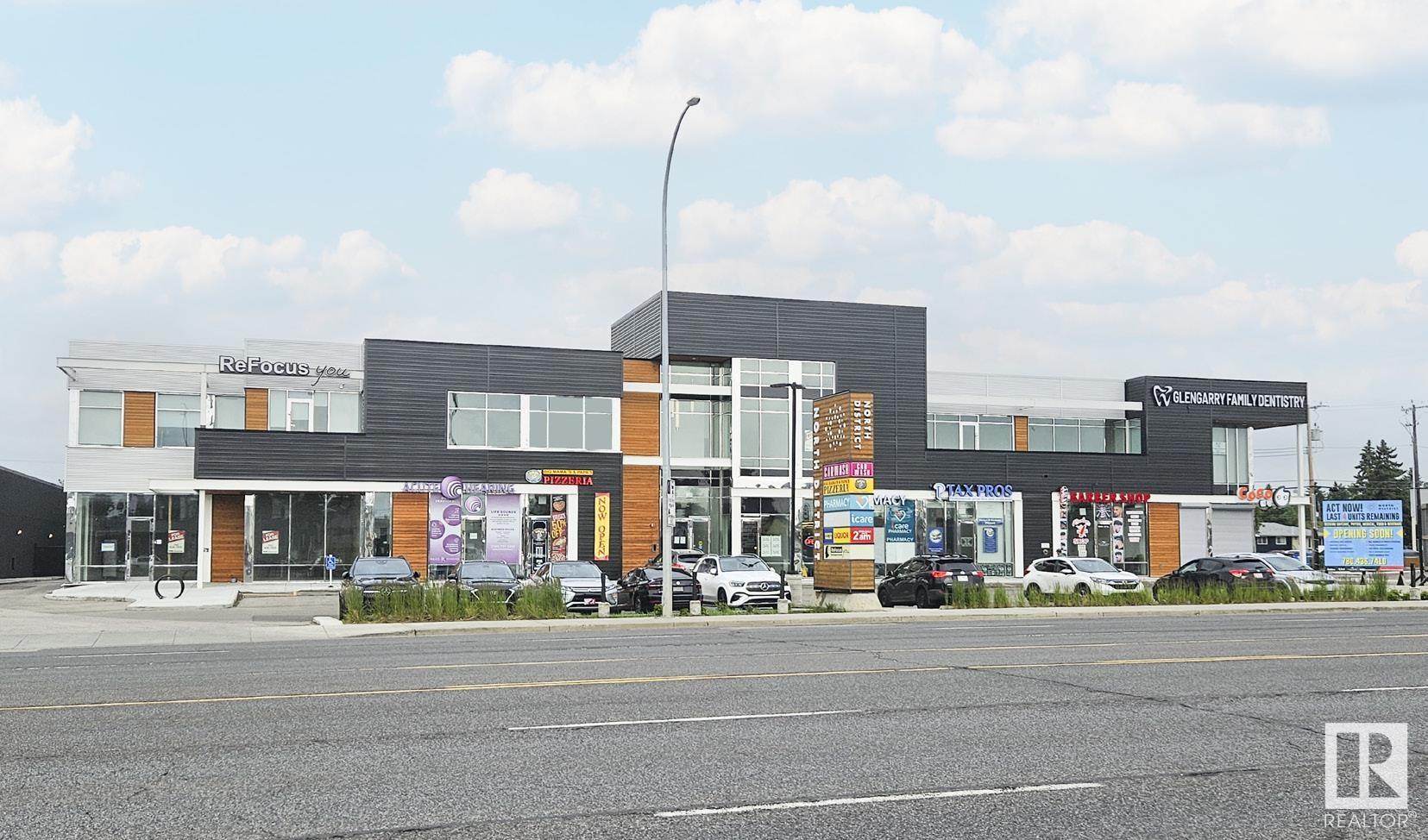 LAST UNIT REMAINING. Unique Owner/User & Leasing Opportunities with unit sizes  from 1,367 sq.ft. Join Circle K, COCO Bubble Tea and other prominent retailers/professional service providers in an exciting NEW development with exposure along 97 Street with 44,900 VPD. SEEKING Medical, Physio/Chiropractic, After School Learning and General Professional Uses.