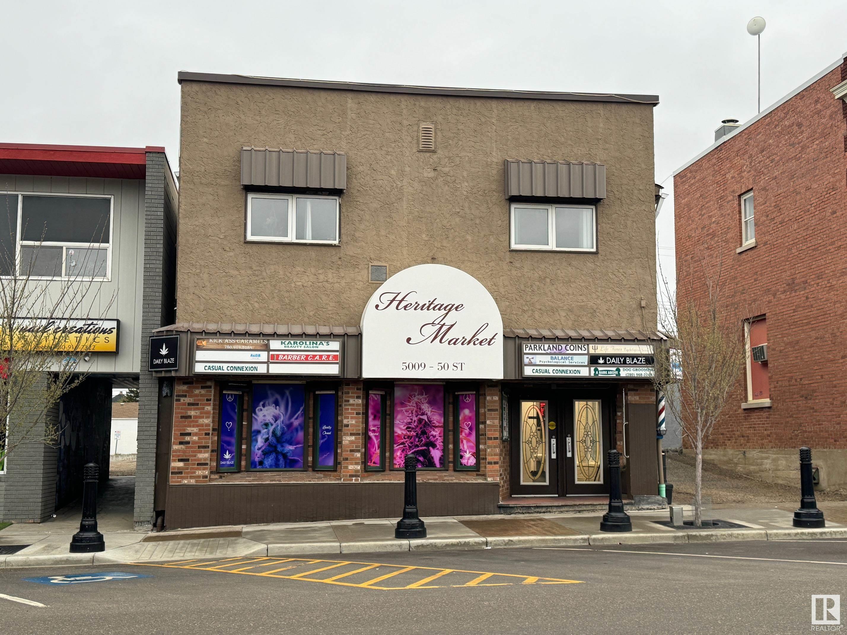 True Turn-Key Hair Salon Business opportunity! * 700 ft.² (rent includes all utilities)! * Landlord willing to negotiate new lease with new owner at reasonable rate! * Take over current location @Heritage Market Mall! * Downtown Stony Plain * Busy Main Street location in very walkable community! * Generous free parking! * Thriving Growing community of 20,000+/- serving larger market area 90,000+/- * Includes all equipment, furnishings, fixtures, appliances including washer & dryer * Set up for 3 styling stations * 34 year long-term client base * Willing to stay on as stylist And assist with client transition * One other stylist willing to stay * Includes business name, signage * Popular hair product inventory to be sold separately.