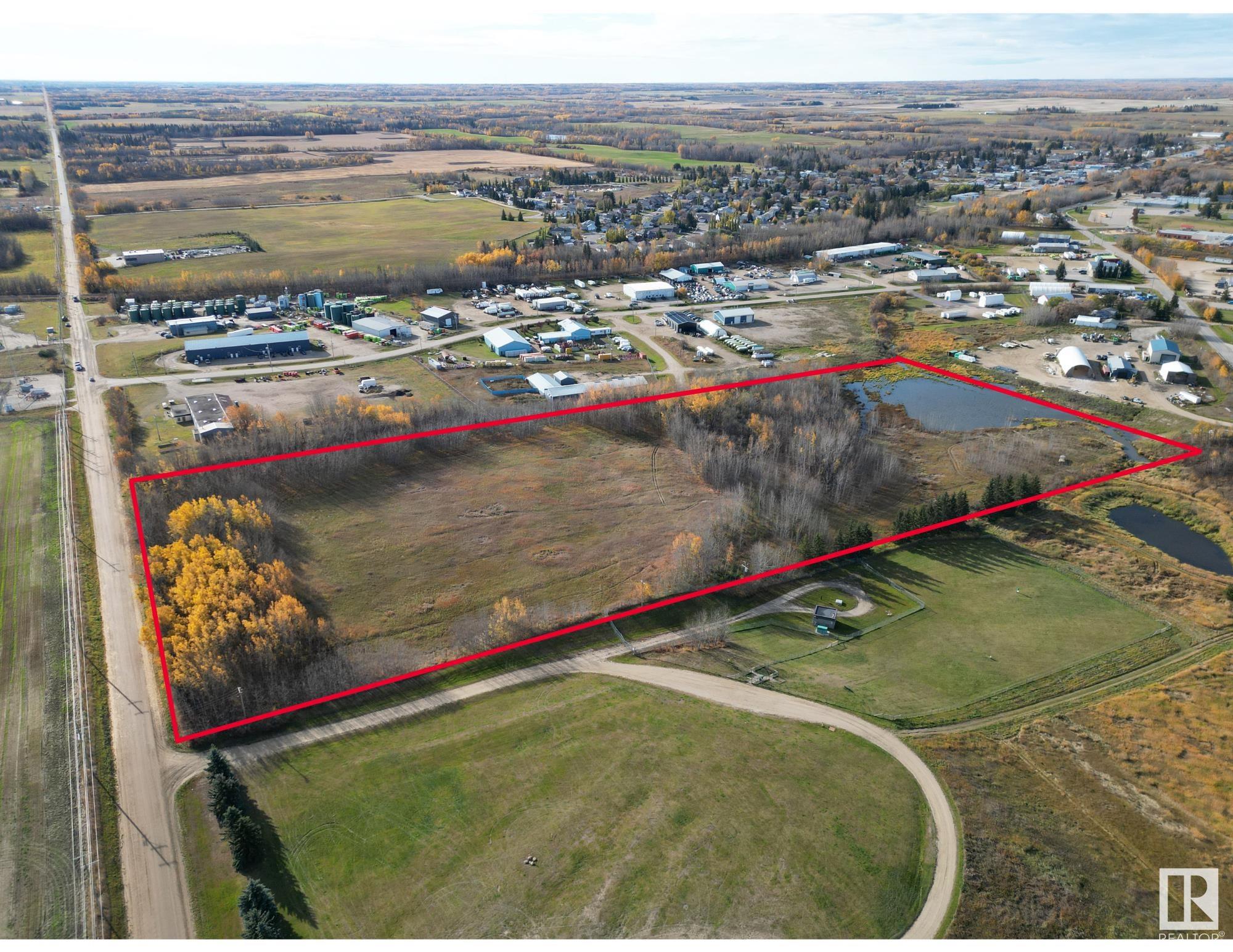 Development Opportunity! 15.35 Acres of serviced development land in the industrial area of Onoway. Approved subdivision plan in place, services to the property line, multiple access points. Zoned M - Industrial.