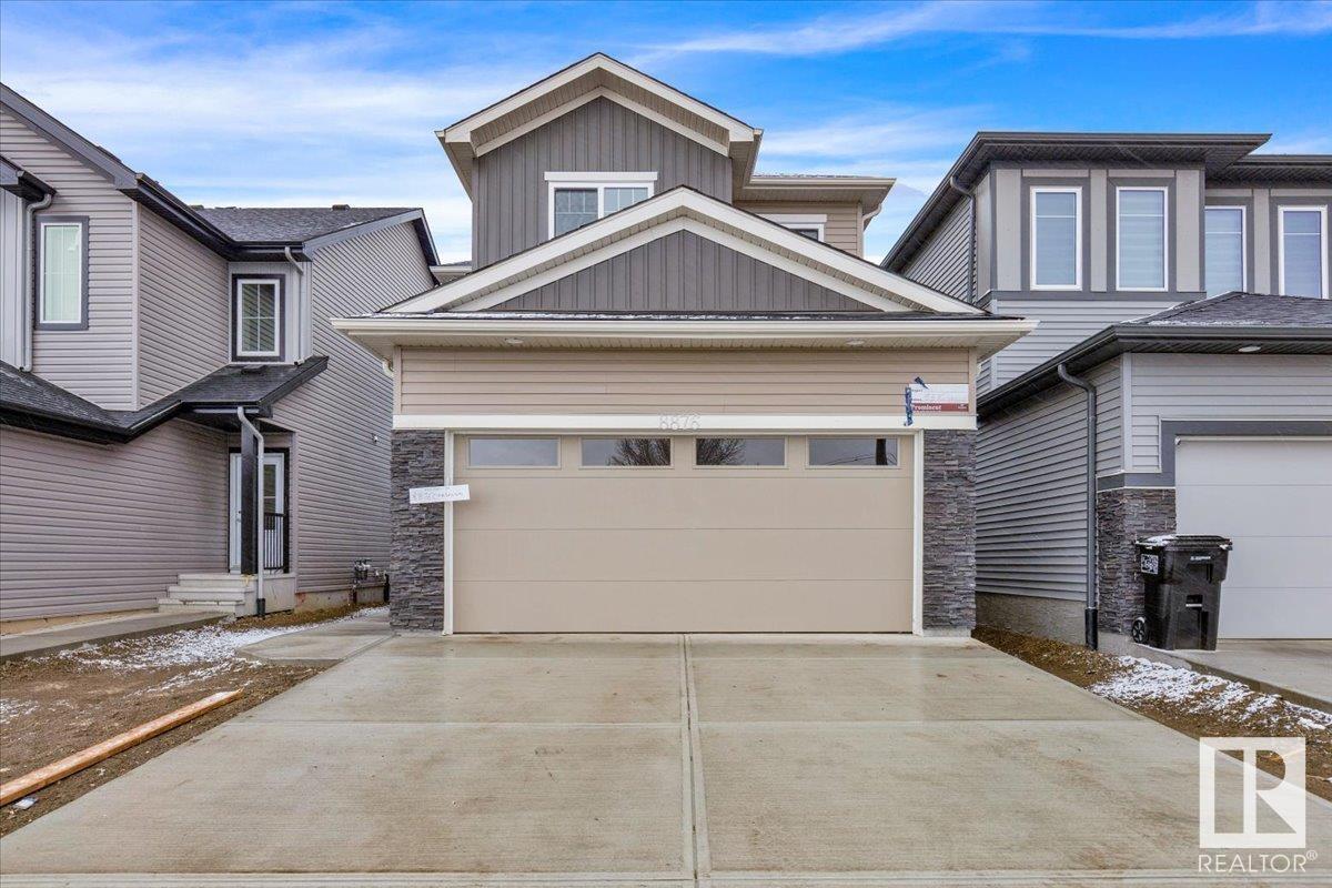 Stunning BRAND NEW home located in the desirable neighbourhood of the CHAPPELLE. Total 6 bed/4 bath home with SEPARATE ENTRANCE to a FULLY FINISHED 2 BEDROOM LEGAL BASEMENT SUITE!!! This home has it all....Main floor has a bedroom with full bathroom, Living room is OPEN TO ABOVE with Large sized windows flooding the room with lots of natural light. The kitchen is spacious with large island and A SPICE KITCHEN as well!! The dining room has a beautiful view of the backyard. On the upper level you will find a large sized BONUS ROOM, a Master bedroom with a 5pc ensuite & walk in closet, 2 more good sized bedrooms, another full bathroom and the convenience of a laundry room on this level! The 2 bedroom legal bsmt suite has a family room, kitchen, 2 bedrooms, full bathroom and it's own separate laundry. This home also has a double garage attached and is located close to major routes, bus stops, shopping, restaurants, and so much more!!