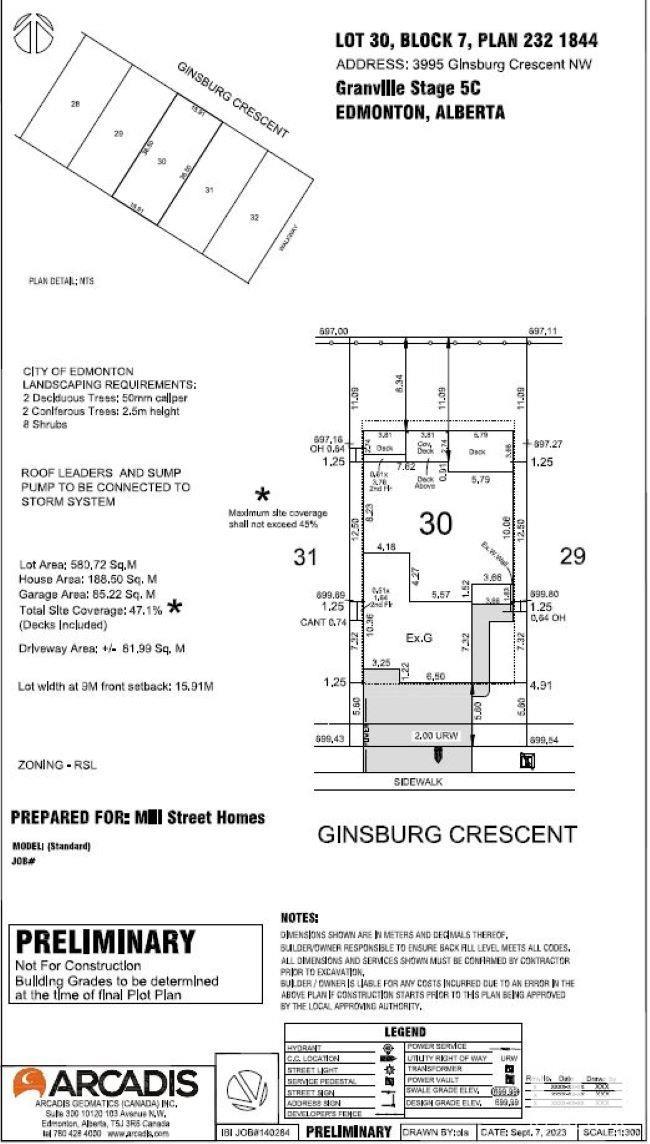     3995 Ginsberg CR NW , Edmonton,  ,T5T 4V1 ;  Listing Number: MLS E4409956
