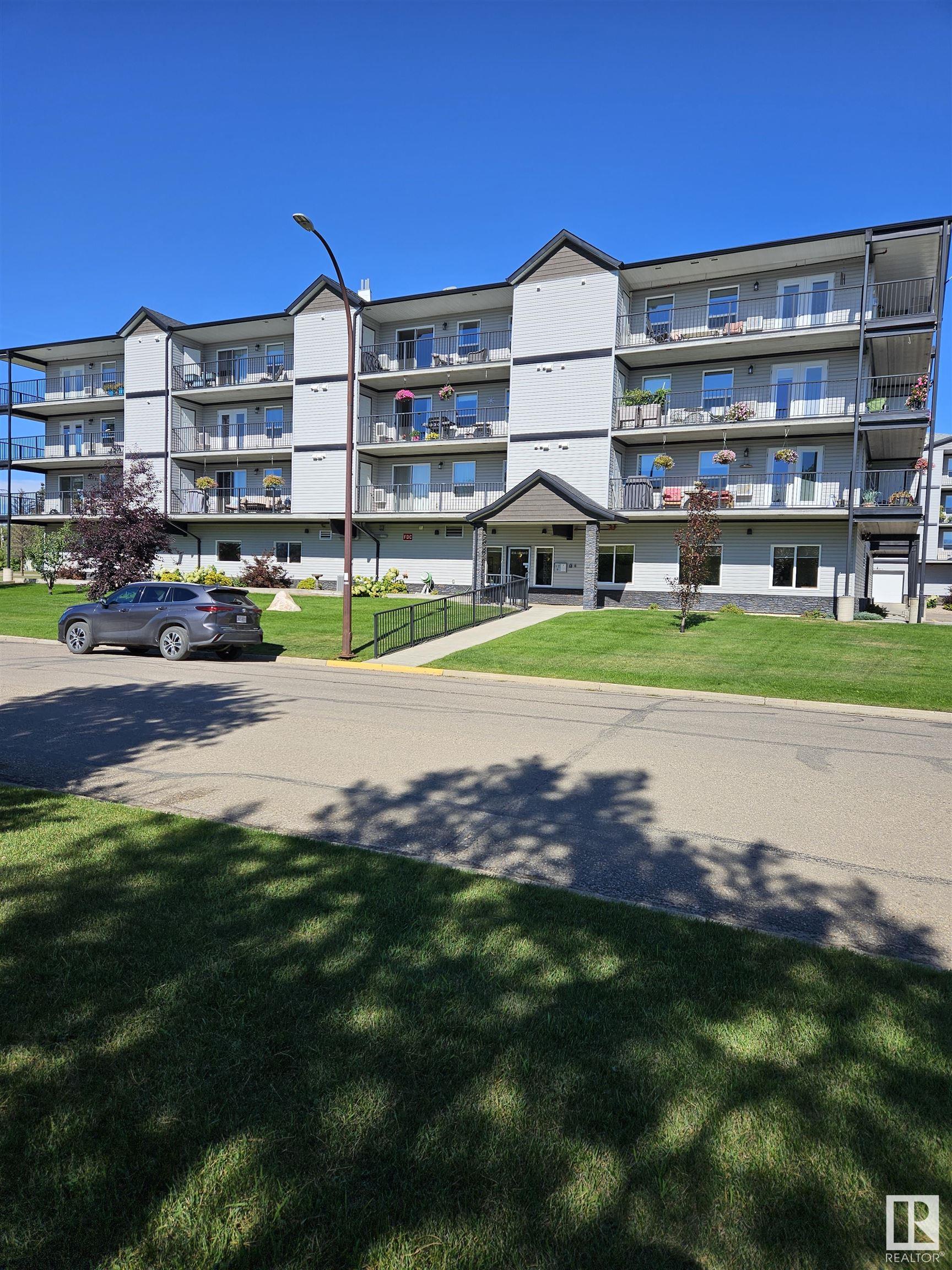 Fine Condo Living - Lakeshore Drive in St. Paul, AB. Bring your cooking skills over and enjoy the function and design of this great kitchen and enjoy the many plus's of this stylish condo, with a safe and secure underground parking spot for your vehicle. Inside this 2 bedroom condo, you have access to your own balcony area with storage space. There is a full bathroom and a 2 pc. ensuite off the primary bedroom. and a nice livingroom, with a built in A/C Unit located there, for your comfort. Plenty of storage inside with a great laundry room, too. Some of the amenities include a shop to tinker in, and exercise room(shared with others) and a wonderful event space if you want to celebrate that special occasion. (Shared with others). Oh, and walking trails near the lake nearby too. ENJOY HOME!