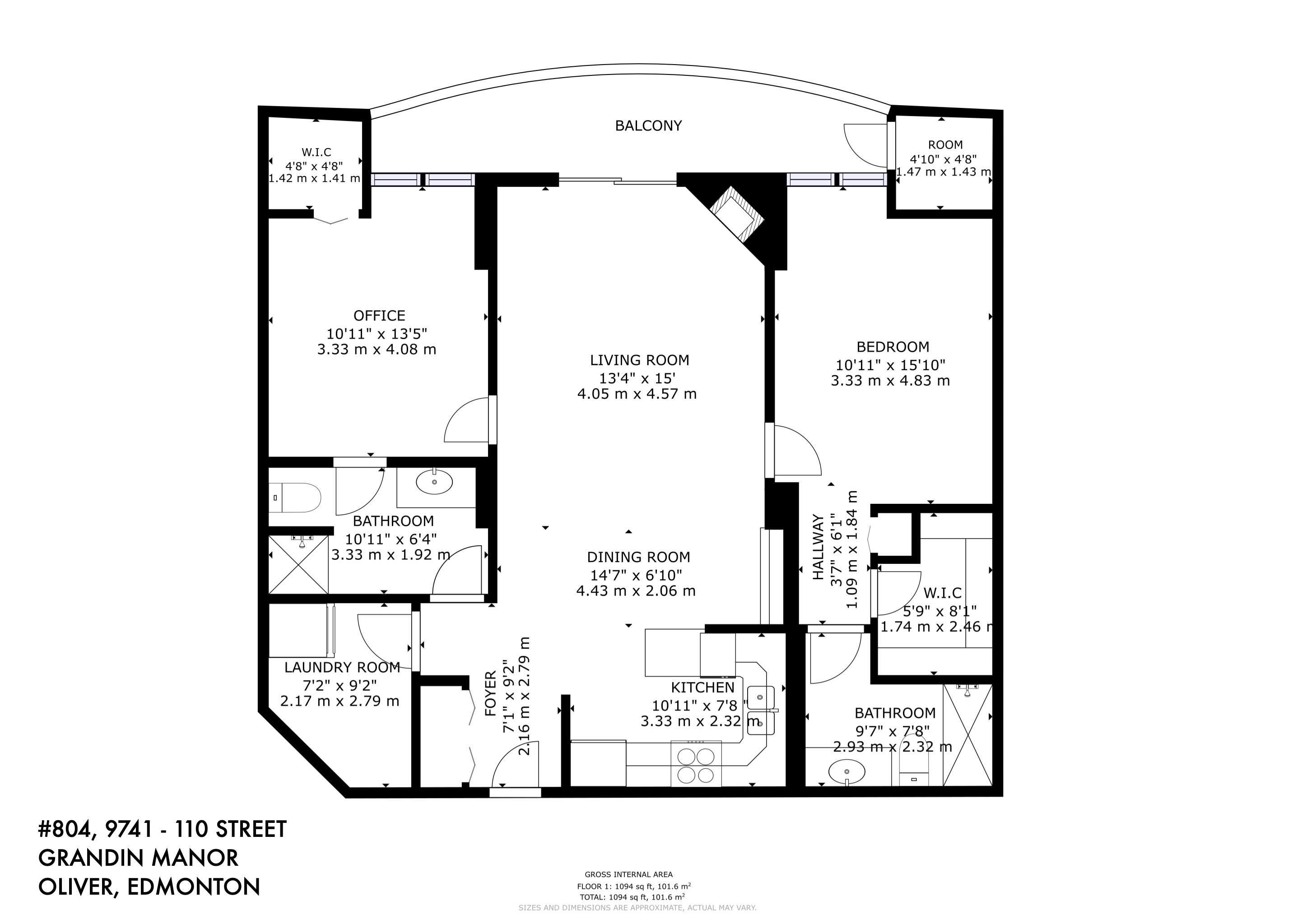      #804 9741 110 ST NW , Edmonton,  ,T5K 2V8 ;  Listing Number: MLS E4414589