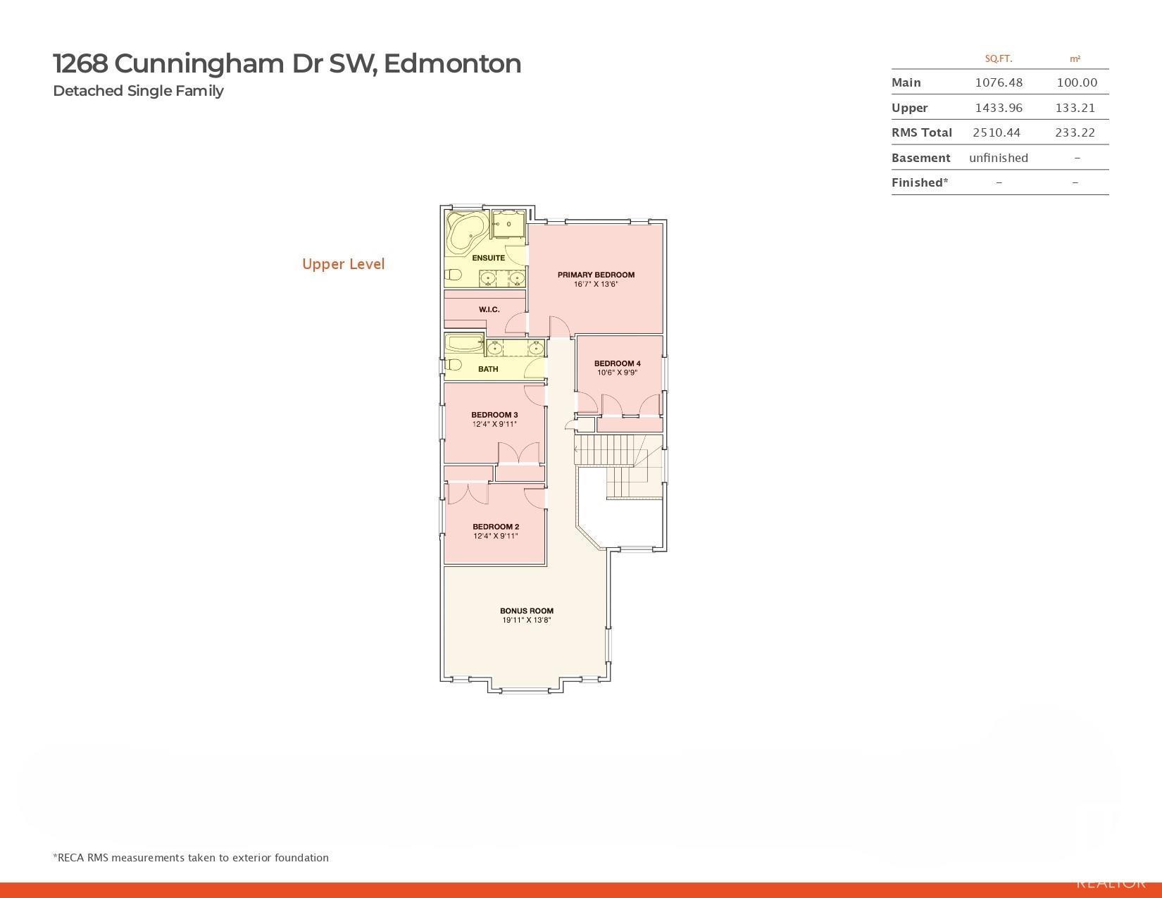      1268 CUNNINGHAM DR SW , Edmonton,  ,T6W 0R7 ;  Listing Number: MLS E4414763