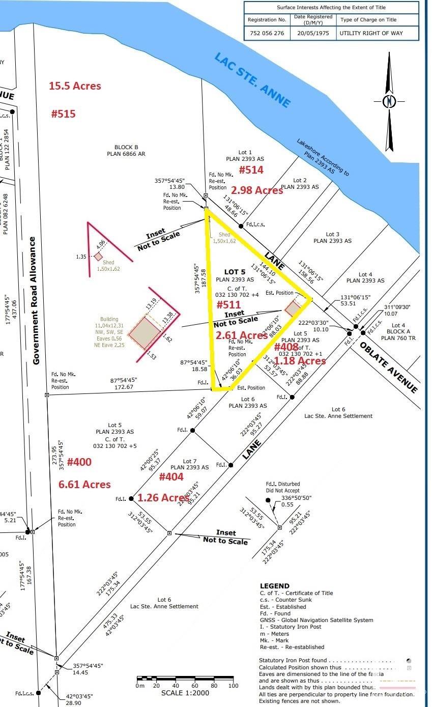      511 54411 RGE RD 40 , Rural Lac Ste. Anne County,  ,T0E 0A0 ;  Listing Number: MLS E4416062