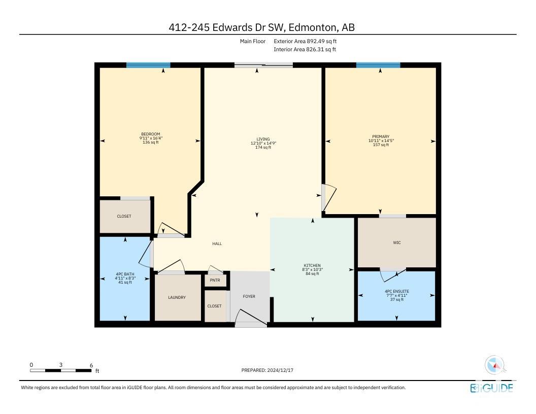      #412 245 Edwards Dr SW , Edmonton,  ,T6X 1J9 ;  Listing Number: MLS E4416378