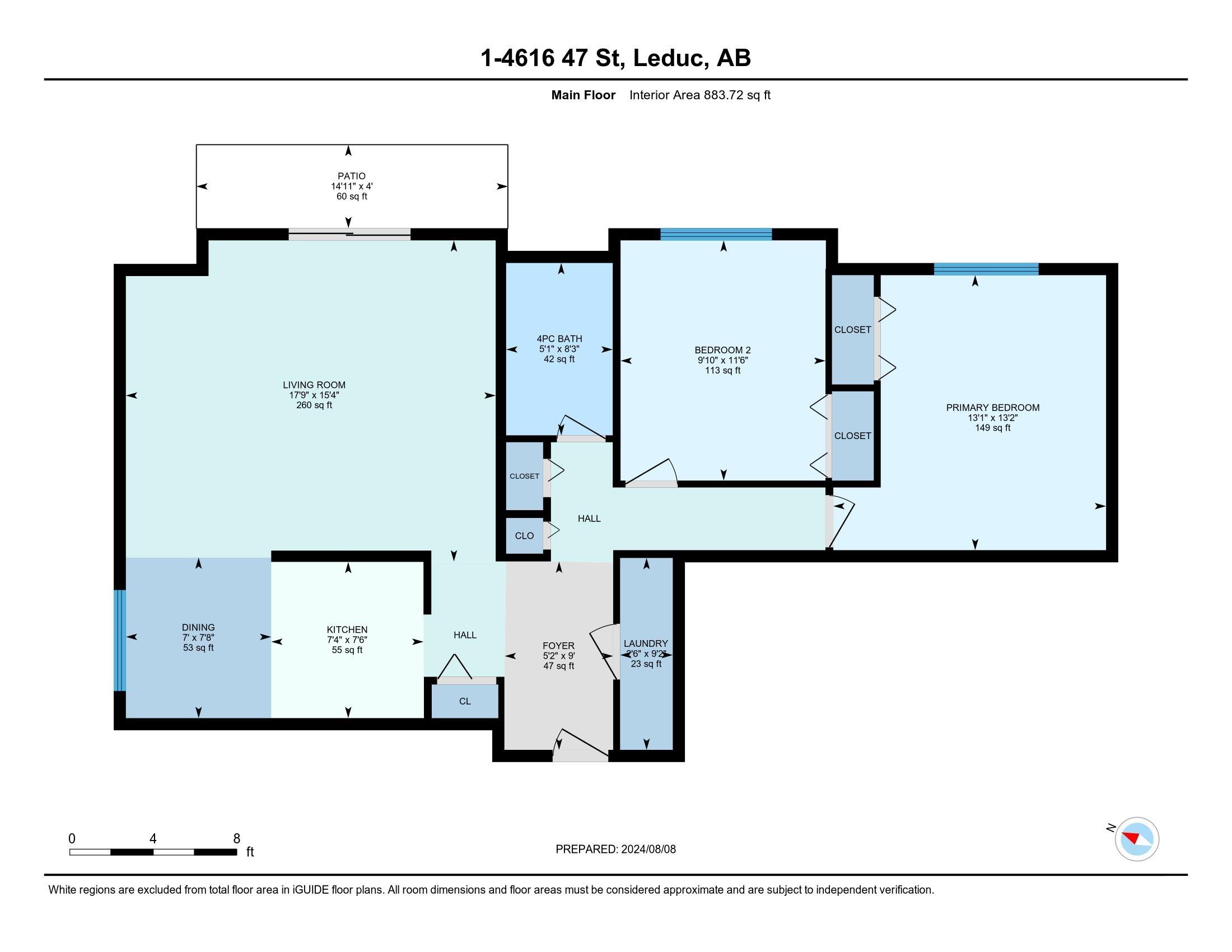      #1 4616 47 ST , Leduc,  ,T6L 6A3 ;  Listing Number: MLS E4417025