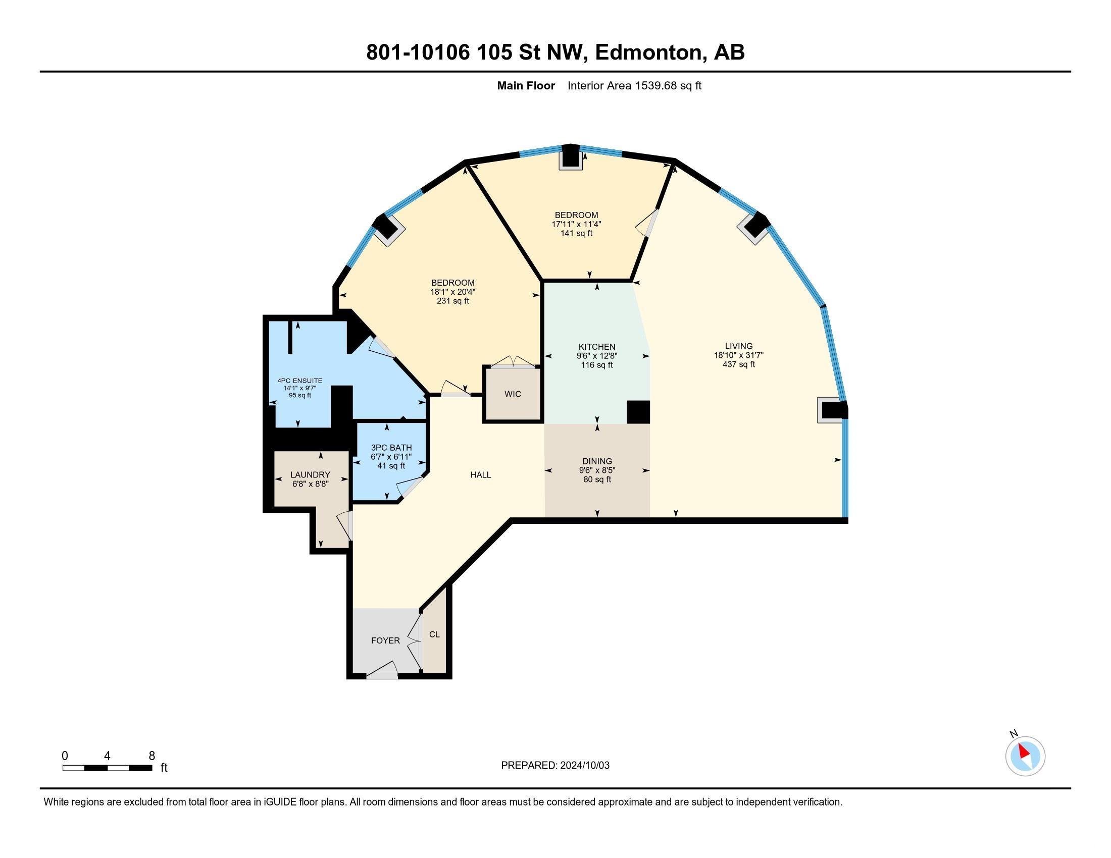      #801 10106 105 ST NW , Edmonton,  ,T5J 5E7 ;  Listing Number: MLS E4417787