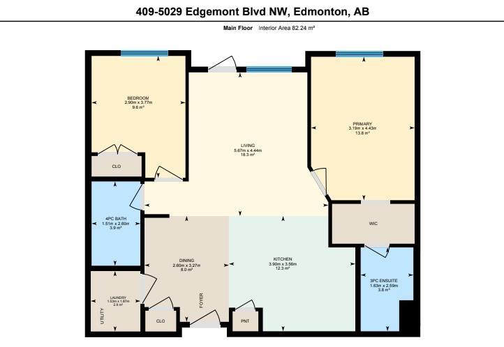      #409 5029 EDGEMONT BV NW , Edmonton,  ,T6M 0S8 ;  Listing Number: MLS E4418254
