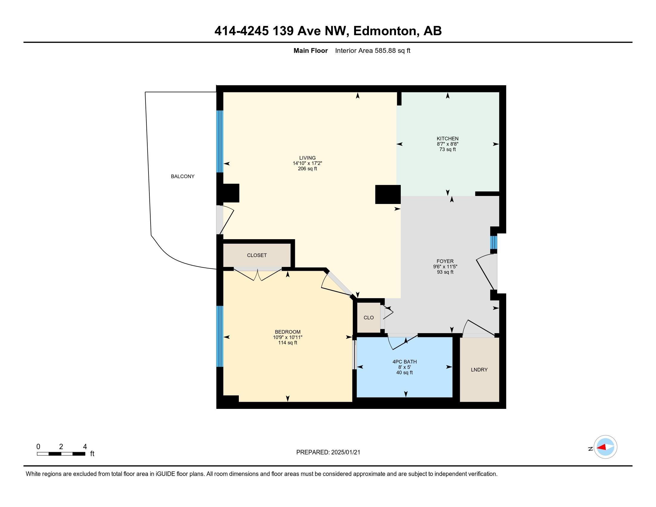     #2-414 4245 139 AV NW , Edmonton,  ,T5Y 3E8 ;  Listing Number: MLS E4419597