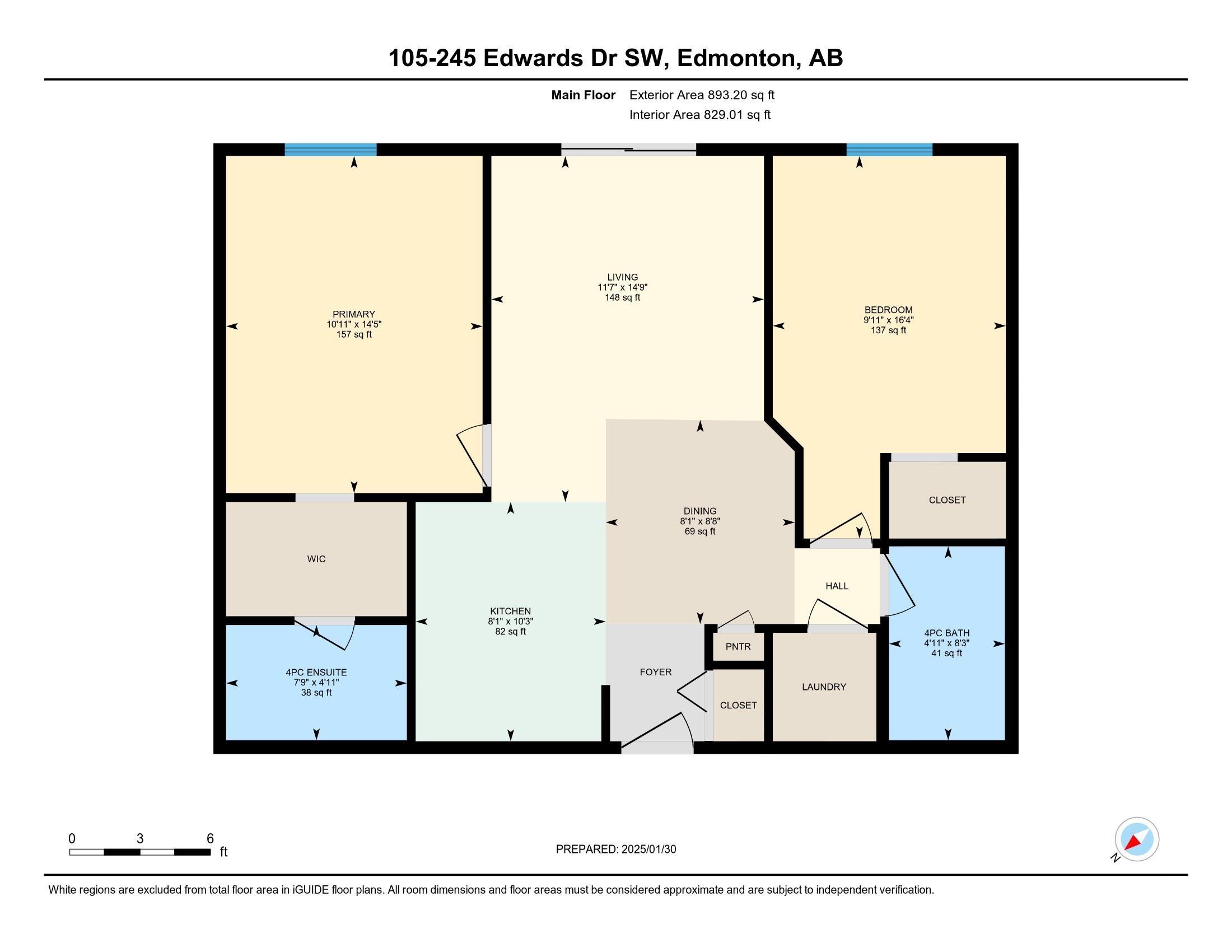      #105 245 EDWARDS DR SW , Edmonton,  ,T6X 1J9 ;  Listing Number: MLS E4420005