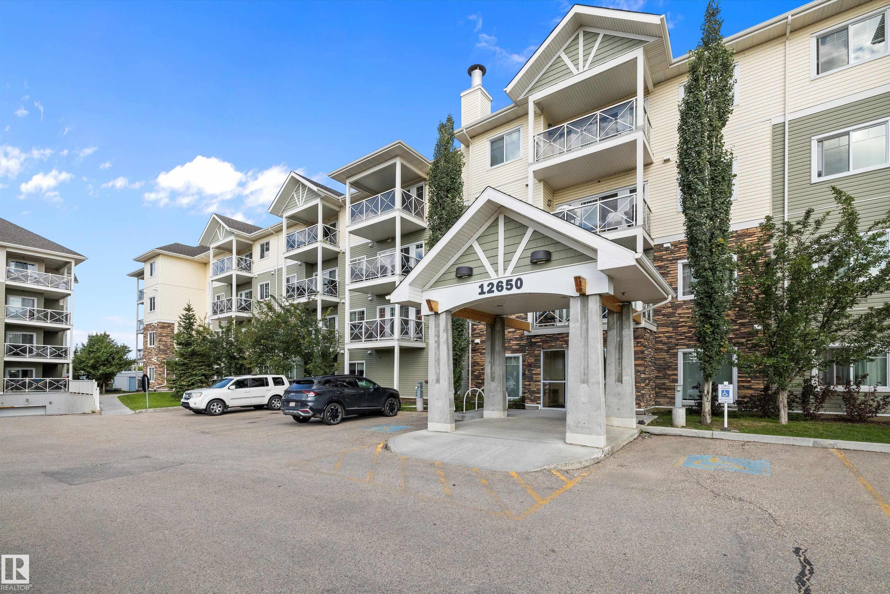 LOW CONDO FEES! Move in ready and FRESHLY PAINTED 1-bedroom, 1-bathroom + den condo! Spanning 620 square feet, this open-concept condo features sleek laminate flooring throughout, granite countertops, in-suite laundry, and a spacious master bedroom with a walk-through closet leading to the bathroom. Enjoy the bright morning sun streaming through sliding doors that open to your private balcony. Working from home? Or needing a calming place to relax after a long day at work? This property perfectly balances both comfort and convenience! Ideally located, just minutes from shopping, restaurants, public transportation, grocery stores, schools, parks, and easy access to the Anthony Henday!  Why rent when you could own? It's a great time to invest in your future, whether you're a first-time homeowner or an investor looking for a solid opportunity.