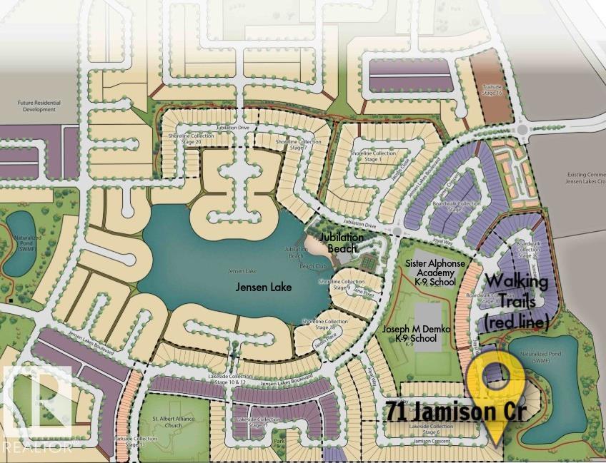 Photo 65 at 71 Jamison Crescent, Jensen Lakes, St. Albert