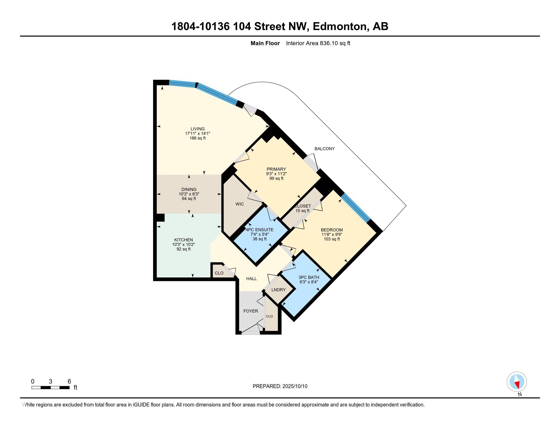 Photo 3 at 1804 - 10136 104 Street NW, Downtown, Edmonton