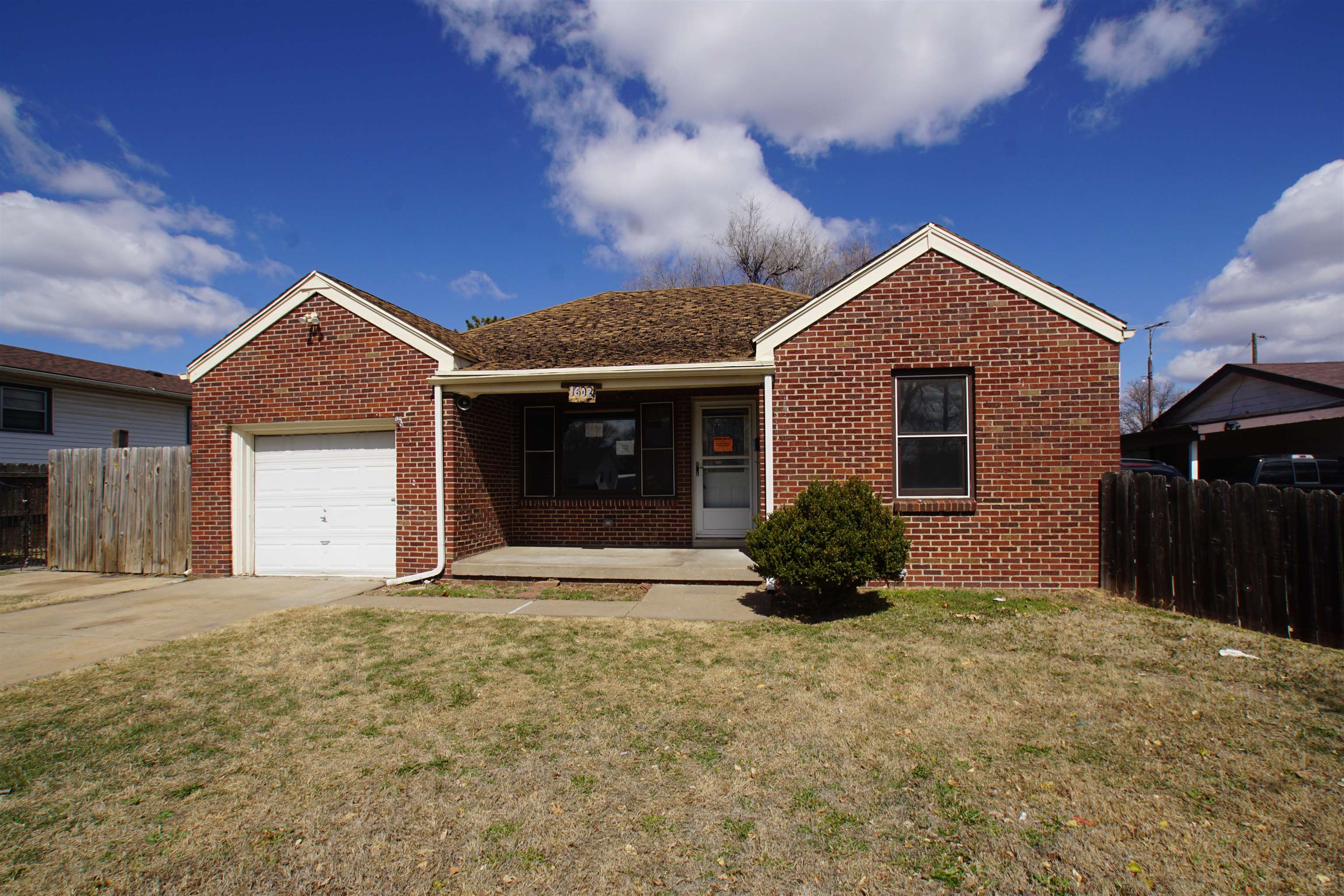 This 2 bdrm, 1 ba brick ranch home features wood laminate floors, updated kitchen and bathroom, unfi