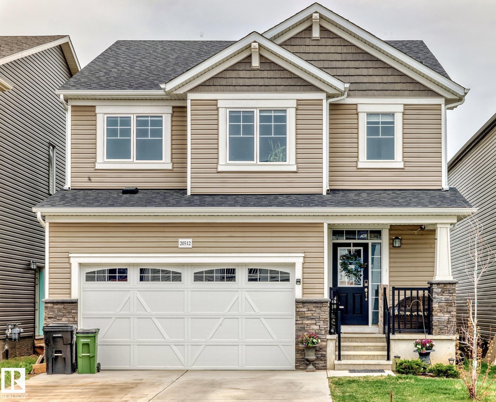Welcome to the vibrant community of Stillwater!  This beautifully designed 2-storey home showcases stylish vinyl plank flooring throughout both the main and upper levels. The modern kitchen is a chef’s delight, featuring a spacious central island with quartz countertops, stainless steel appliances, and a generous walk-in pantry. The adjoining dining area is perfect for everyday living and entertaining, with patio doors leading out to the fenced backyard.  Upstairs, a versatile bonus room offers extra living space, complemented by two secondary bedrooms—each complete with its own walk-in closet. The primary suite is a true retreat, boasting a 4-piece ensuite and a large walk-in closet. For added convenience, the laundry room is also located on the upper level.  Stillwater is a family-friendly community offering fantastic amenities including a skating rink, Zamboni House, splash park, playground, basketball courts, and scenic trails. The location is unbeatable, with schools, parks, public transit, and quick