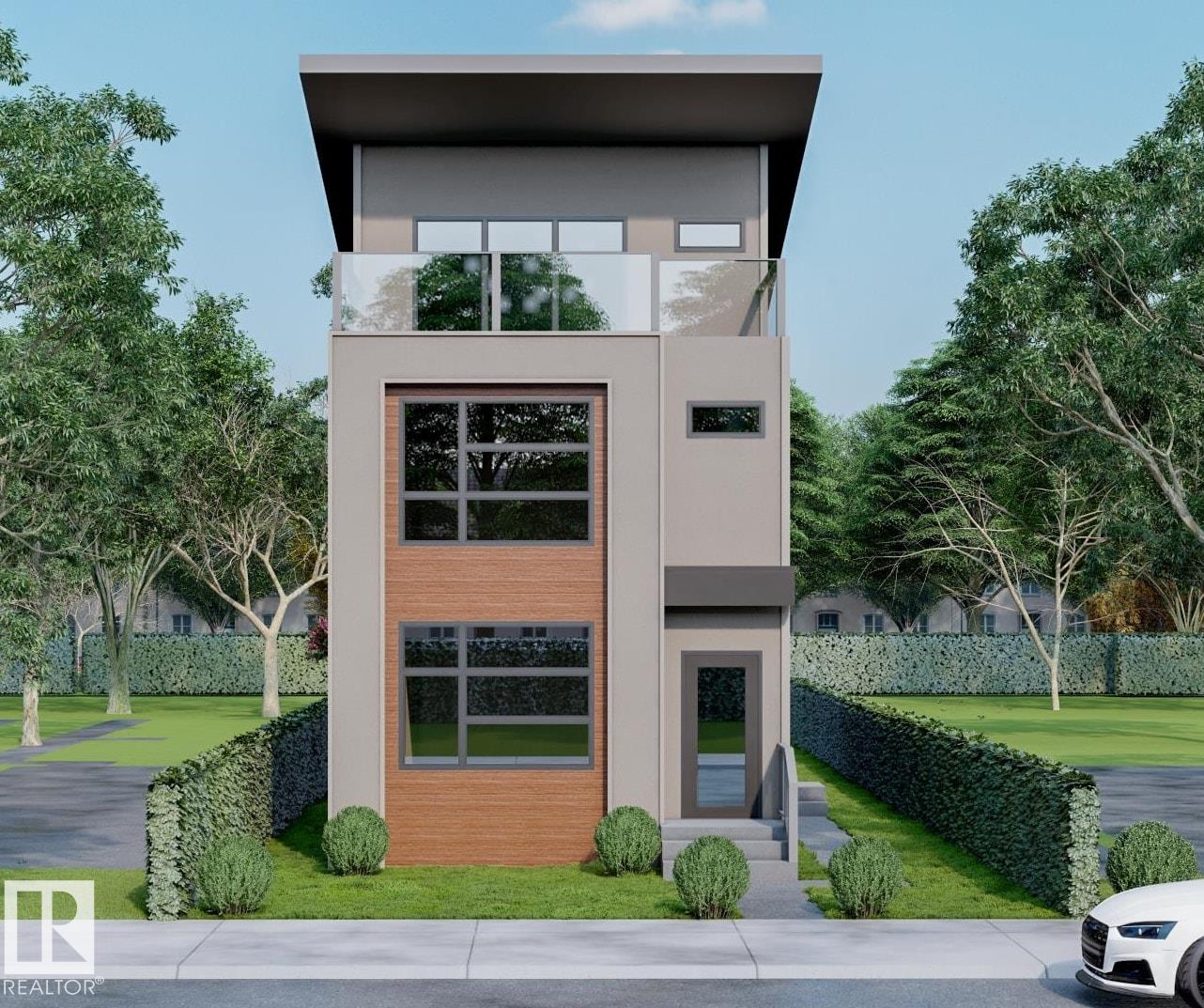 This 2.5 Story style home, features an amazing top level with a spacious balcony and spectacular river valley views! With over 2096 sq.ft., the floor plan is open and bright, with 5 bedrooms, 5 bathrooms and a designer finishing package. The main level boasts hardwood flooring, 9' ceilings, fireplace and pot lighting. The chef's kitchen is amazing with: modern cabinetry; quartz; large island; gas cooktop; s/s appliances; and w/in pantry. The upper level has 3 spacious bedrooms, including an impressive primary suite with 5-piece ensuite. The top level has flexibility as another bedroom, fitness or living area, with easy access out to the balcony and sprawling views. The fully finished basement with a separate entrance, includes the 5th bedroom, full bathroom and wet-bar. Upgrades include triple pane windows, HRV, tankless hot water and spray foam insulation. Double garage, full landscaping, fence and deck included. Minutes to downtown, river-valley, shopping, restaurants, golf, ski-hills and LRT!