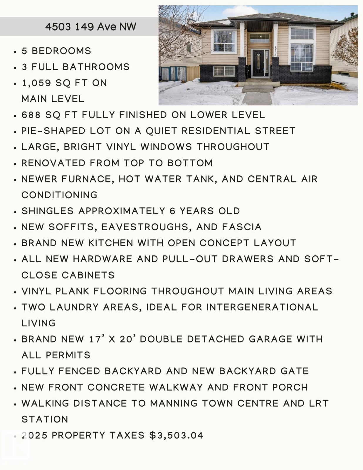 4503 149 Avenue NW, Miller, Edmonton