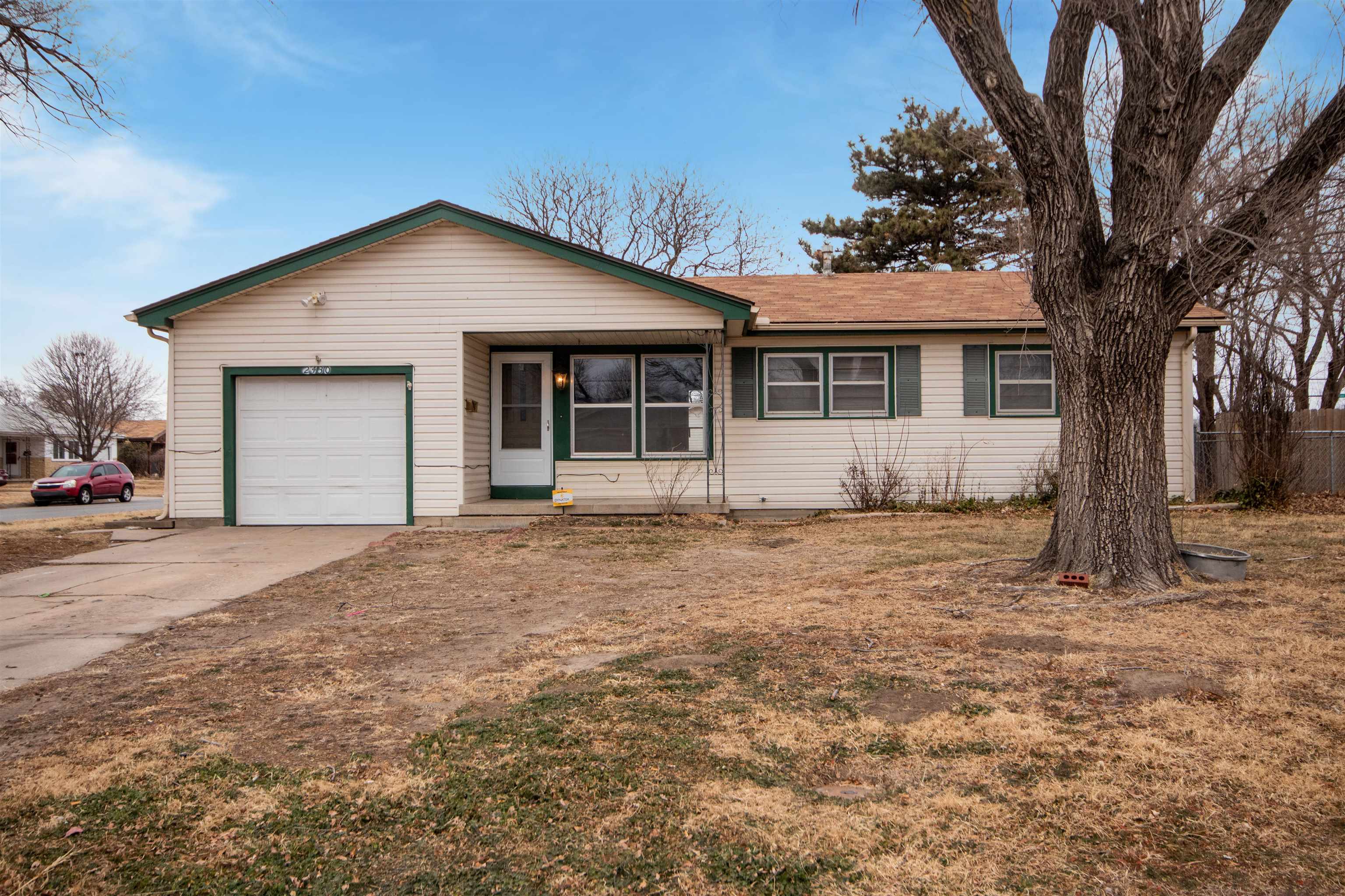 Come see this cute 3 bedroom 1 bath home on a corner lot! The inside is newly painted and the kitche
