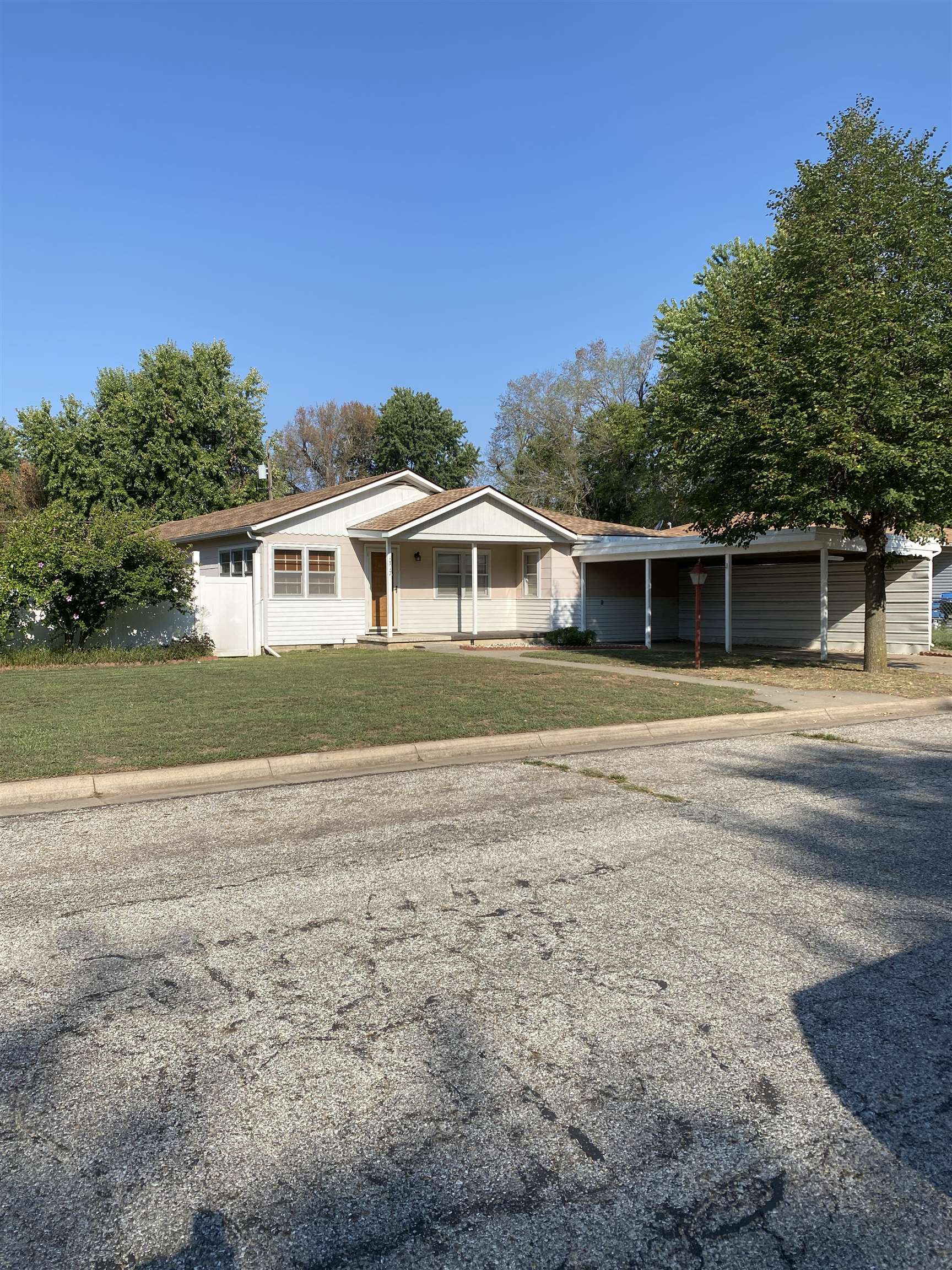 This home boasts three bedrooms, two bathrooms, an office(or extra bedroom)a huge family room with access to the patio via French doors and laundry room off the kitchen. The roof of this house is about 5 years old. The MAN CAVE to the back of the property has electricity and gas and is a 16x20 building just ready for HIM!! Located on a quiet street on a double lot!! Selling the property in present and existing condition with warranties expressed or implied by Seller or Listing Agent. Do not miss out on this well maintained home and make it yours today!!! Call listing agent for a private showing!