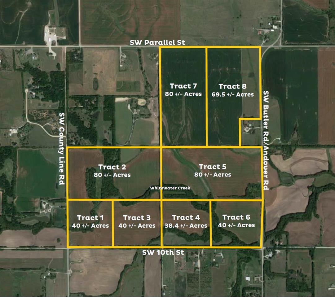 For Sale: N & E of SW 10th St & SW County Line Rd – Tract 3, Benton KS