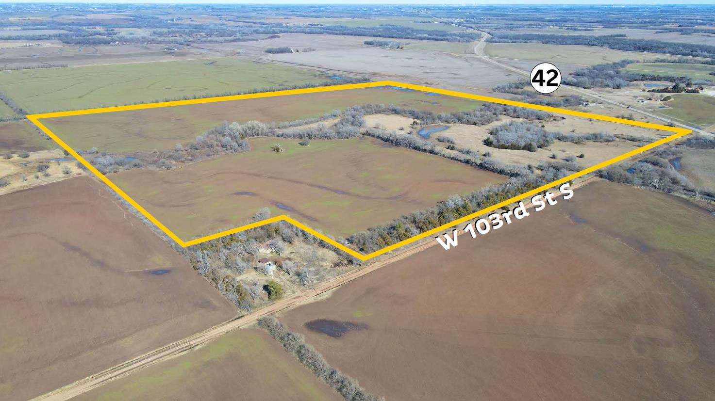 N & W of K-42 and W 103rd St S - Tract 1, Viola, KS 