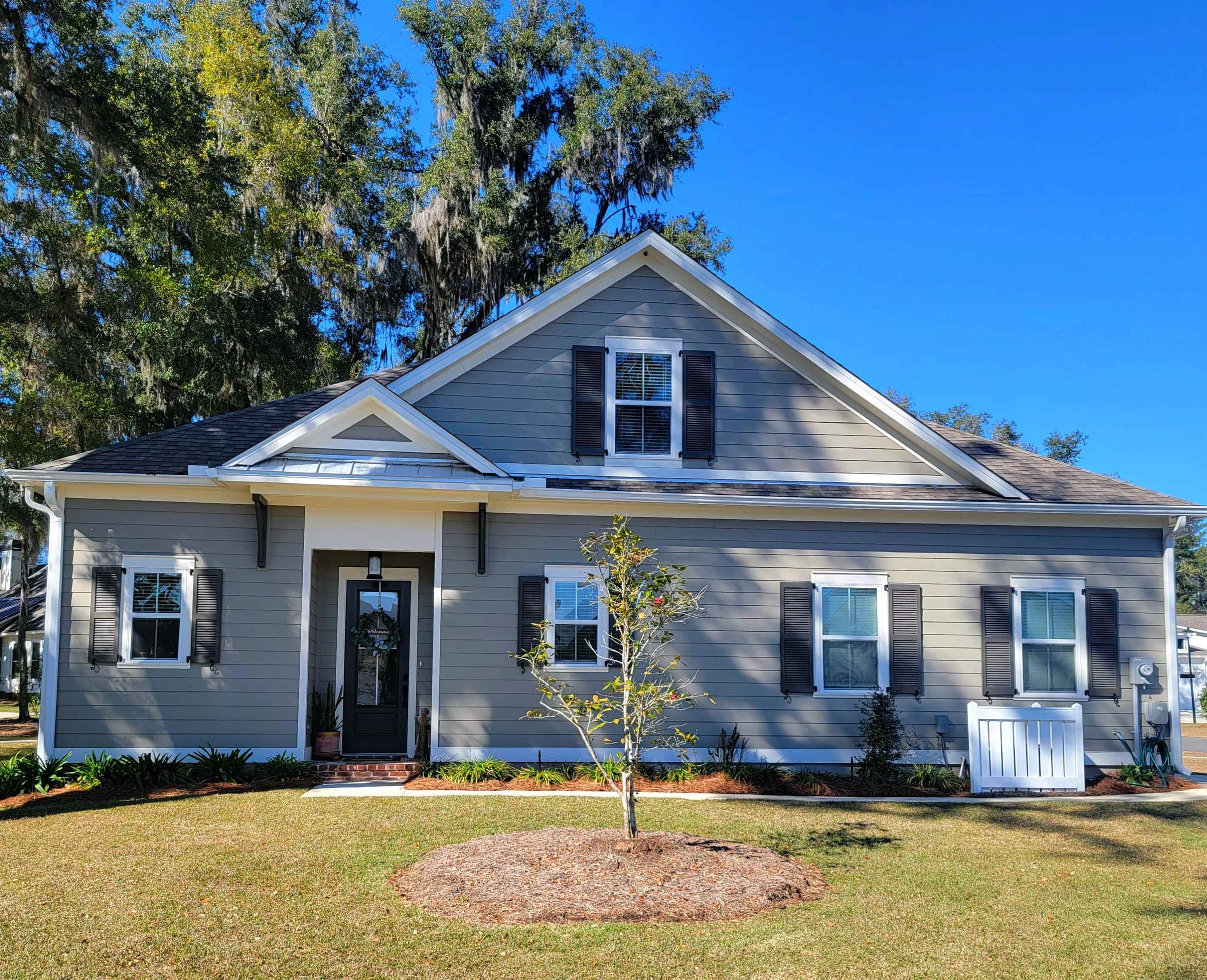 Beautiful almost New Construction in Tallahassee's only 55 plus Community. Screened in porch, gutters, blinds installed, extra shelving, larger lot, painted garage floor, fridge  w/ dual ice makers, and so much more. Come enjoy the quiet life with friends. The community features includes: pool, club house, get togethers, pickle ball, golf cart living, beautiful sunsets by the fire pit & lake. The community is also just minuets away from Costco, Walmart, Bass Pro shop, Publix, & many restaurants.
