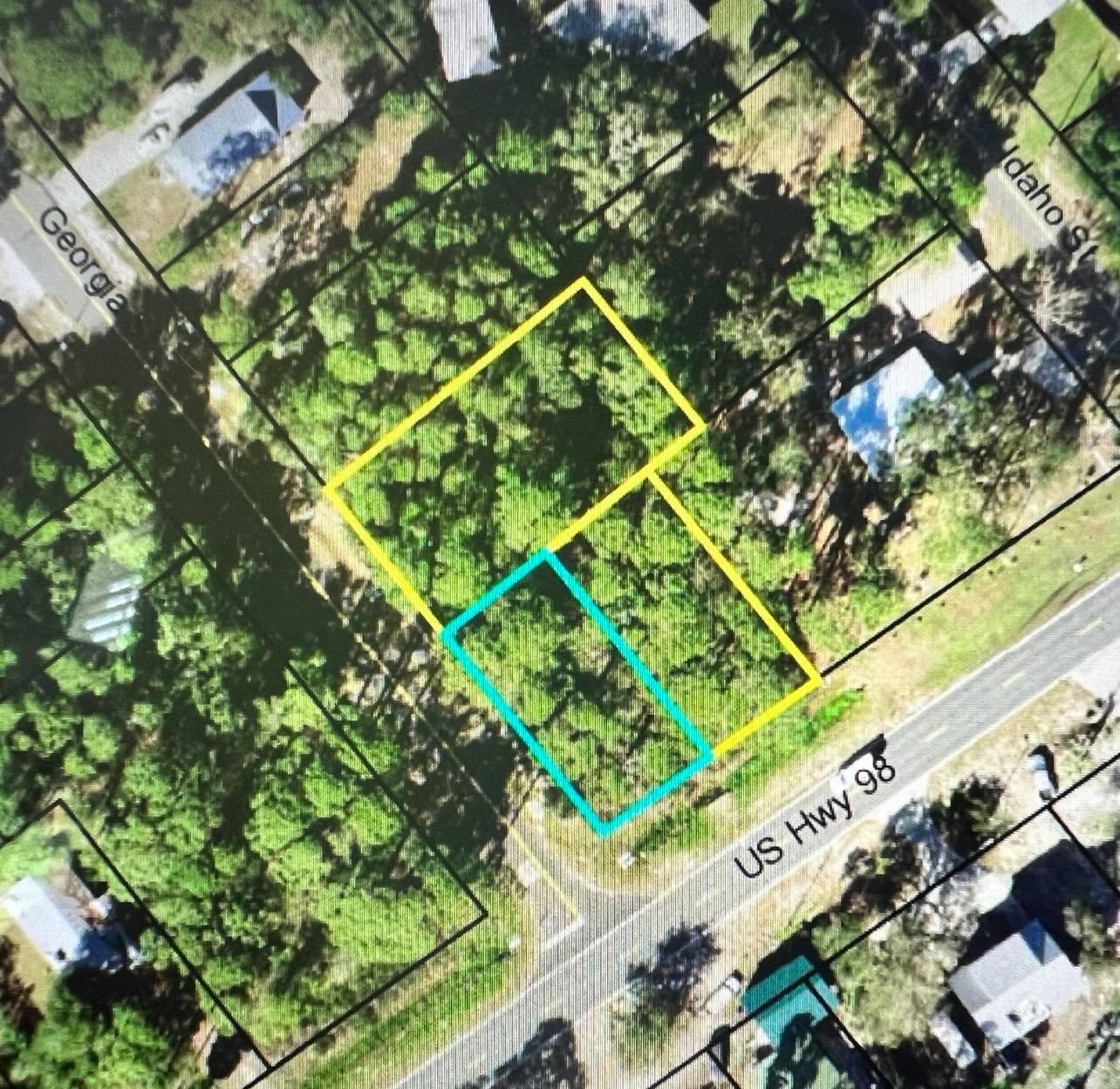 Raw land ready for developing.  Across highway 98 is a beautiful view of the Gulf of Mexico.  There are 3 lots, 0.45 acre, seller will not divide, dimensions are as follows:  Lot 20: 55 x 116 Lot 21: 50 x 140 Lot 22: 112 x 5