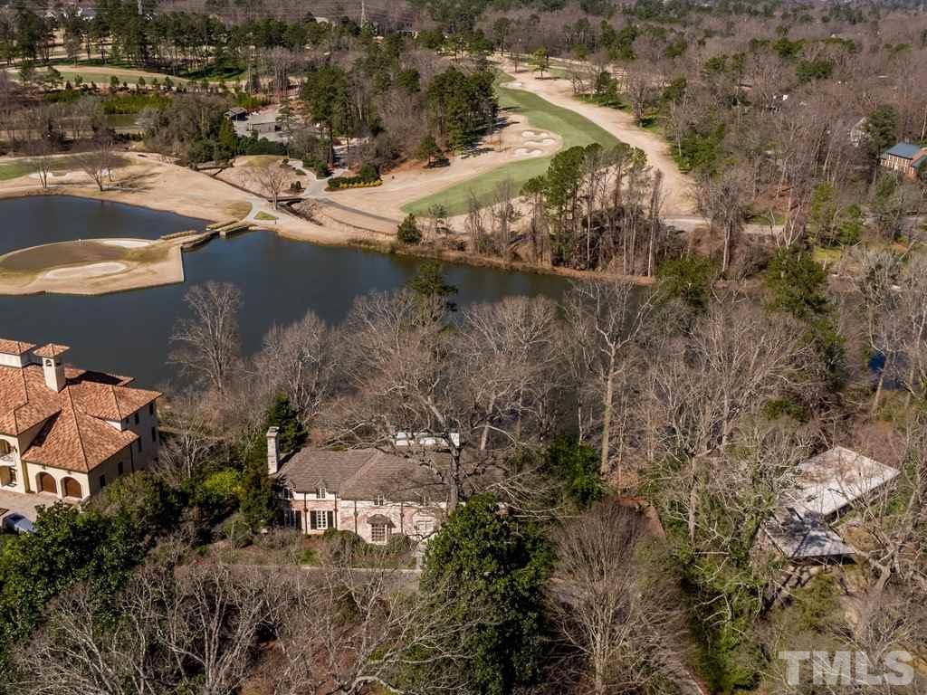 Aerial View of Lake and Golf Course