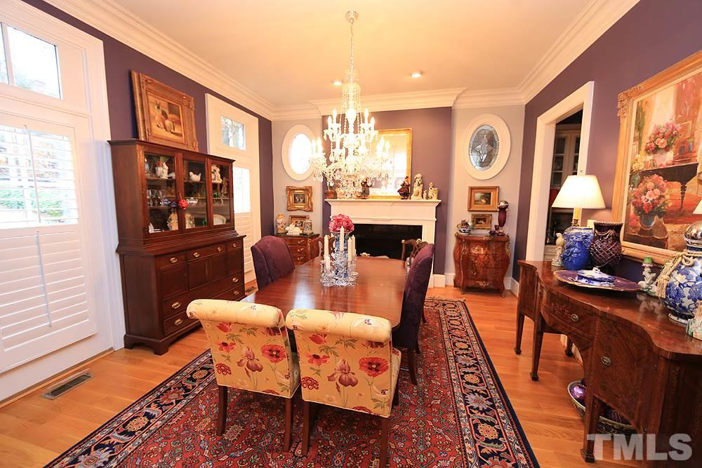 Formal Dining Room with Fireplace