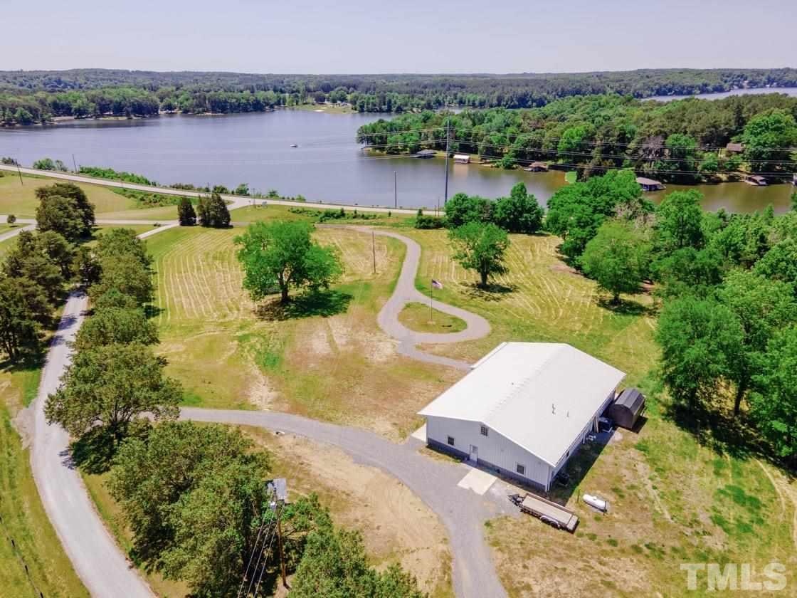 Aerial View of barn with wedding venue