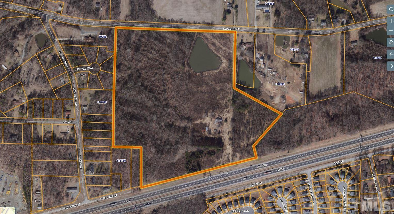 PROPERTY IS IN GREENSBORO CITY LIMITS AND HAS WATER ON SITE AND SEWER A SHORT DISTANCE AWAY.NEAR NEW PENSKE TRUCK FACILITY UNDER CONSTRUCTION.