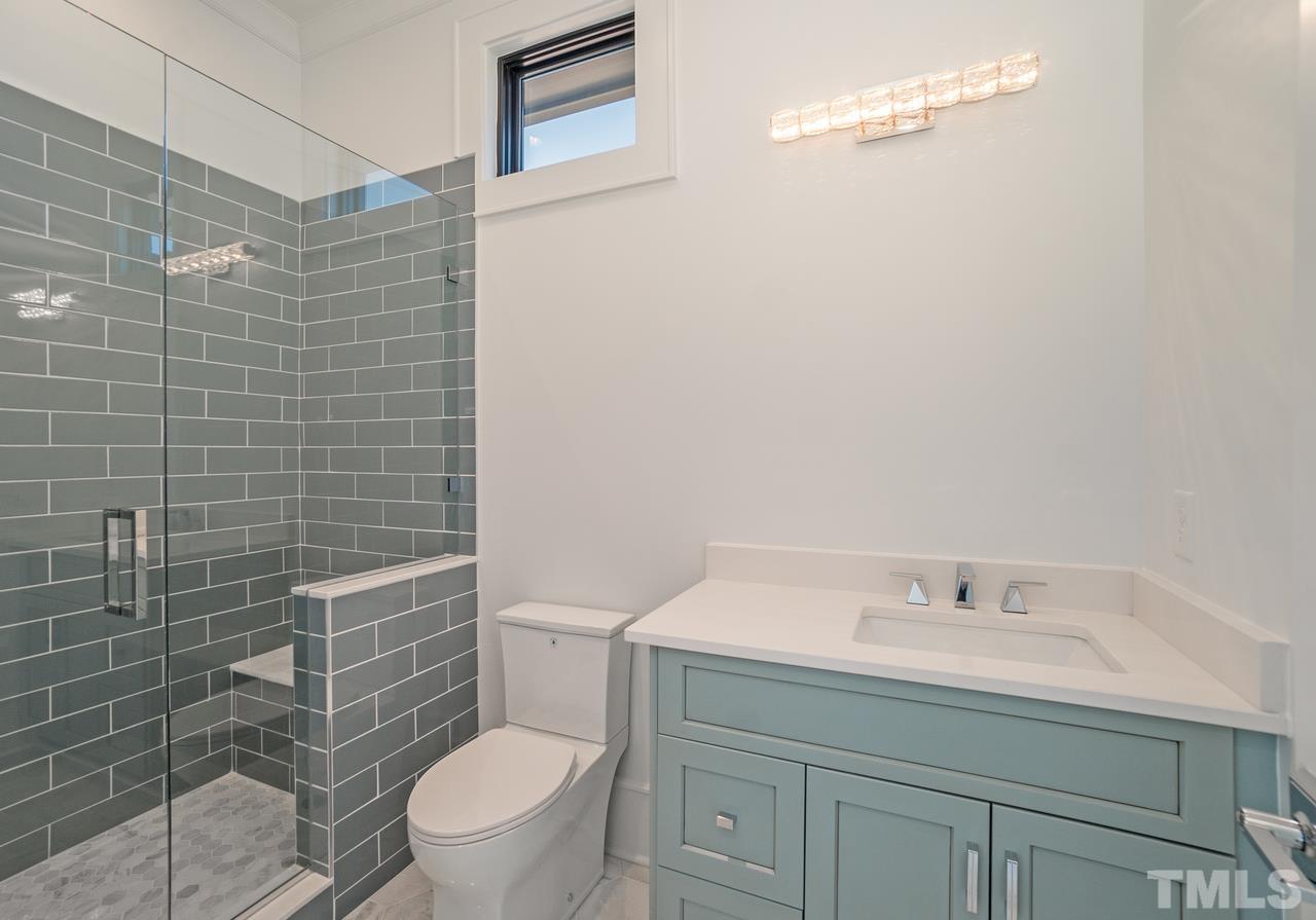 Full Bathroom with Tile Floor and Shower
