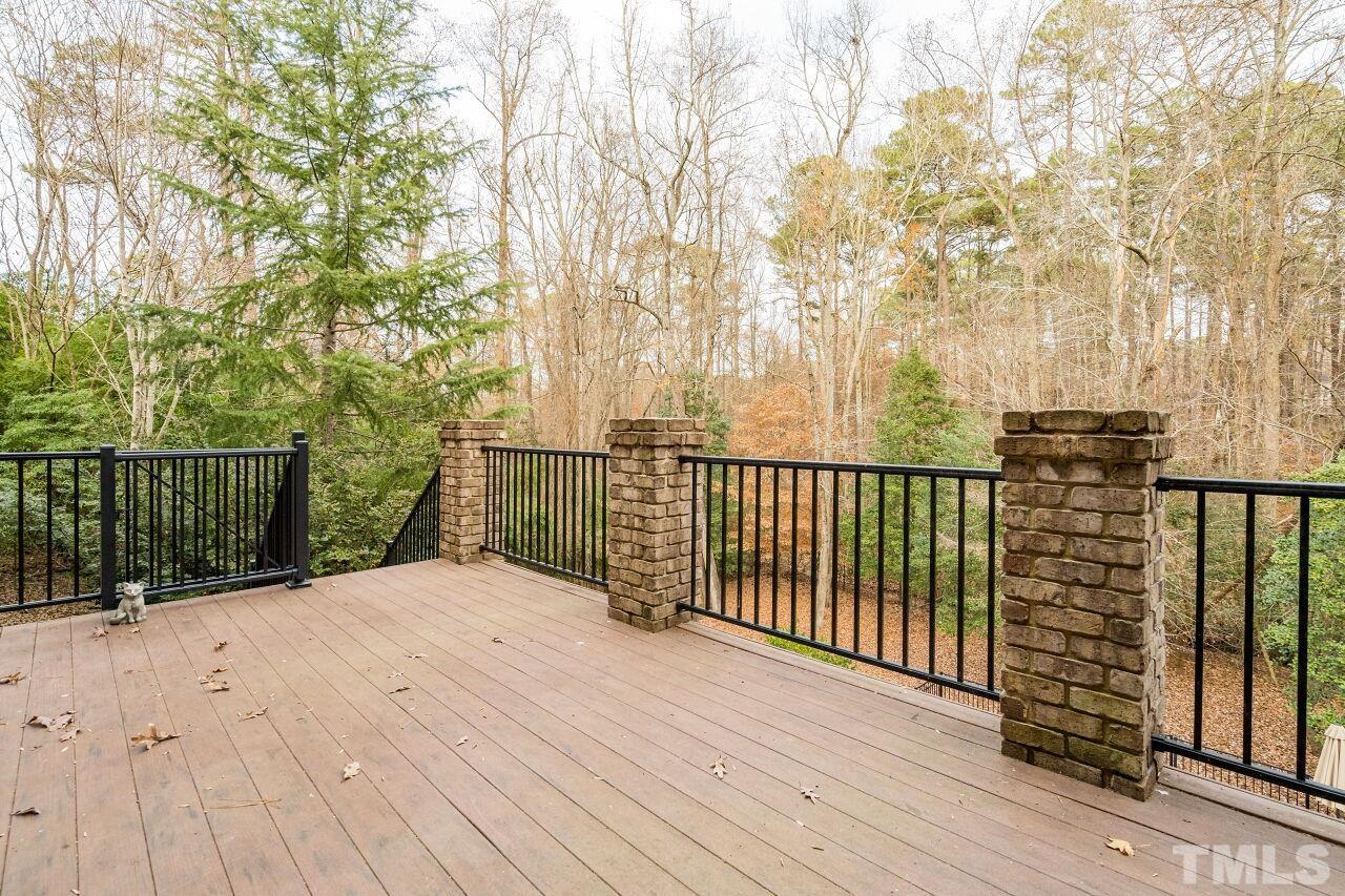 The spacious deck provides another great space for entertaining or just relaxing.  New aluminum railings were installed.