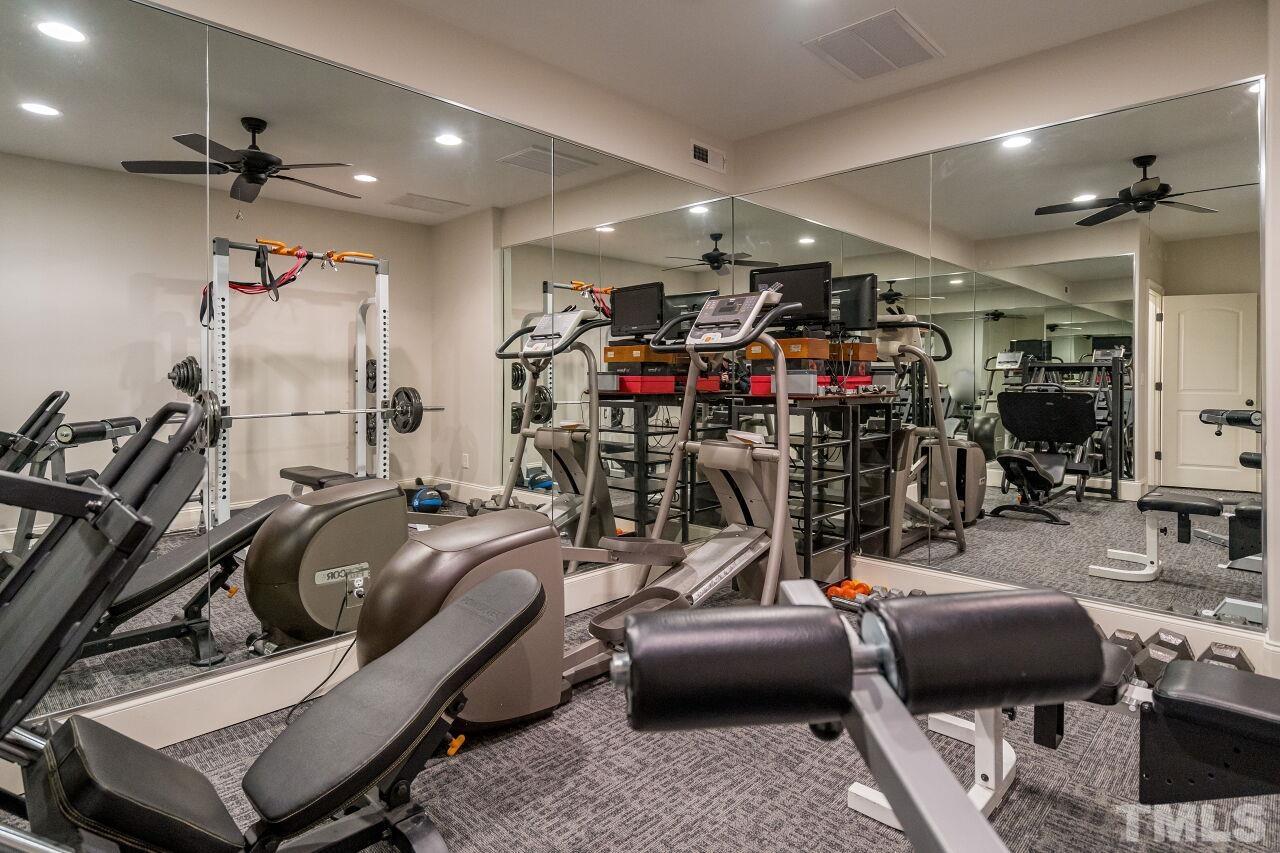 This home has it all including a home gym!  The work out equipment is negotiable.