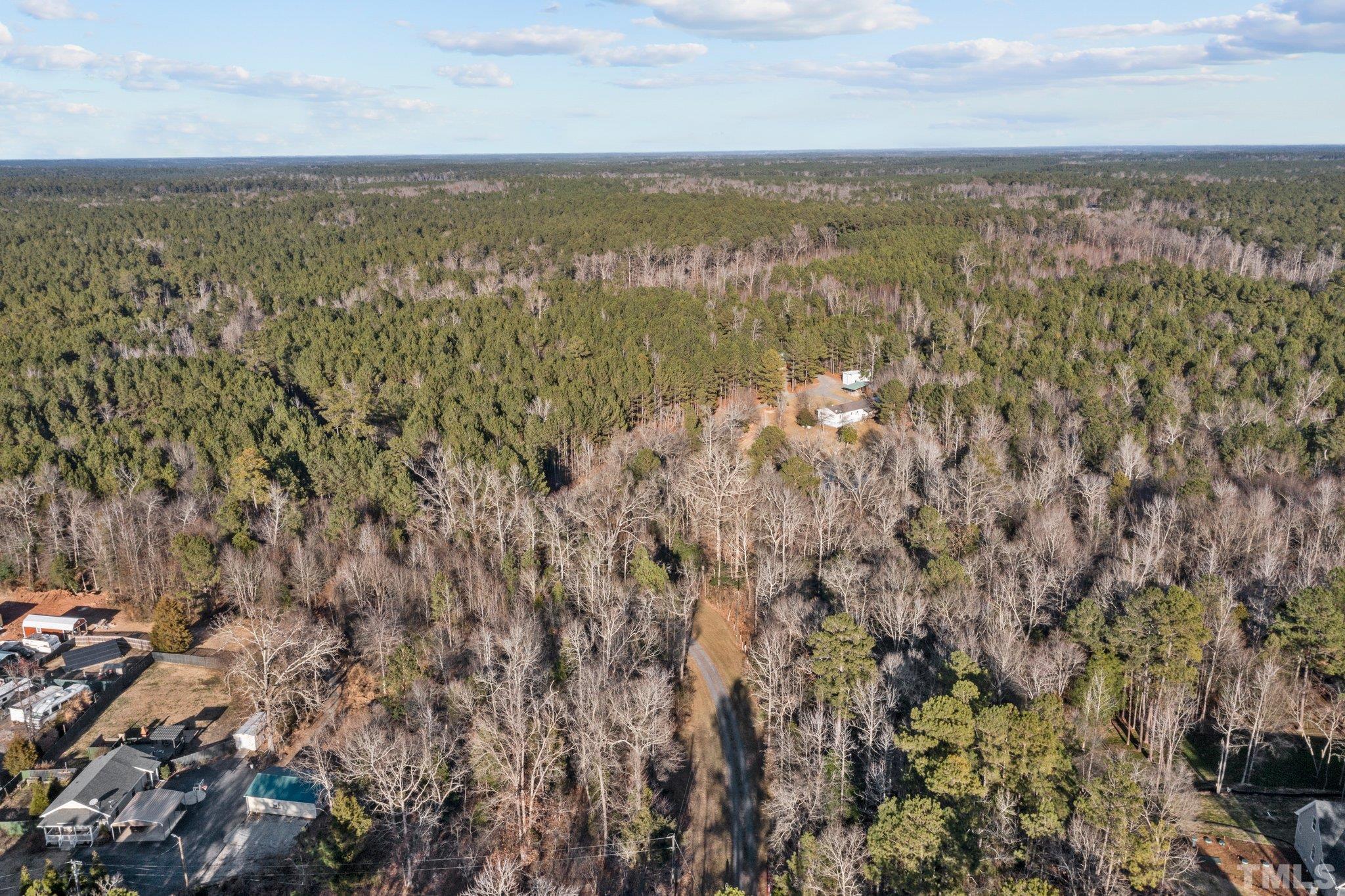 Partially cleared & wooded acreage
