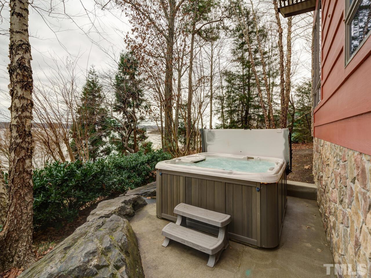 The Hot Tub will convey.  There is also an outdoor Shower.