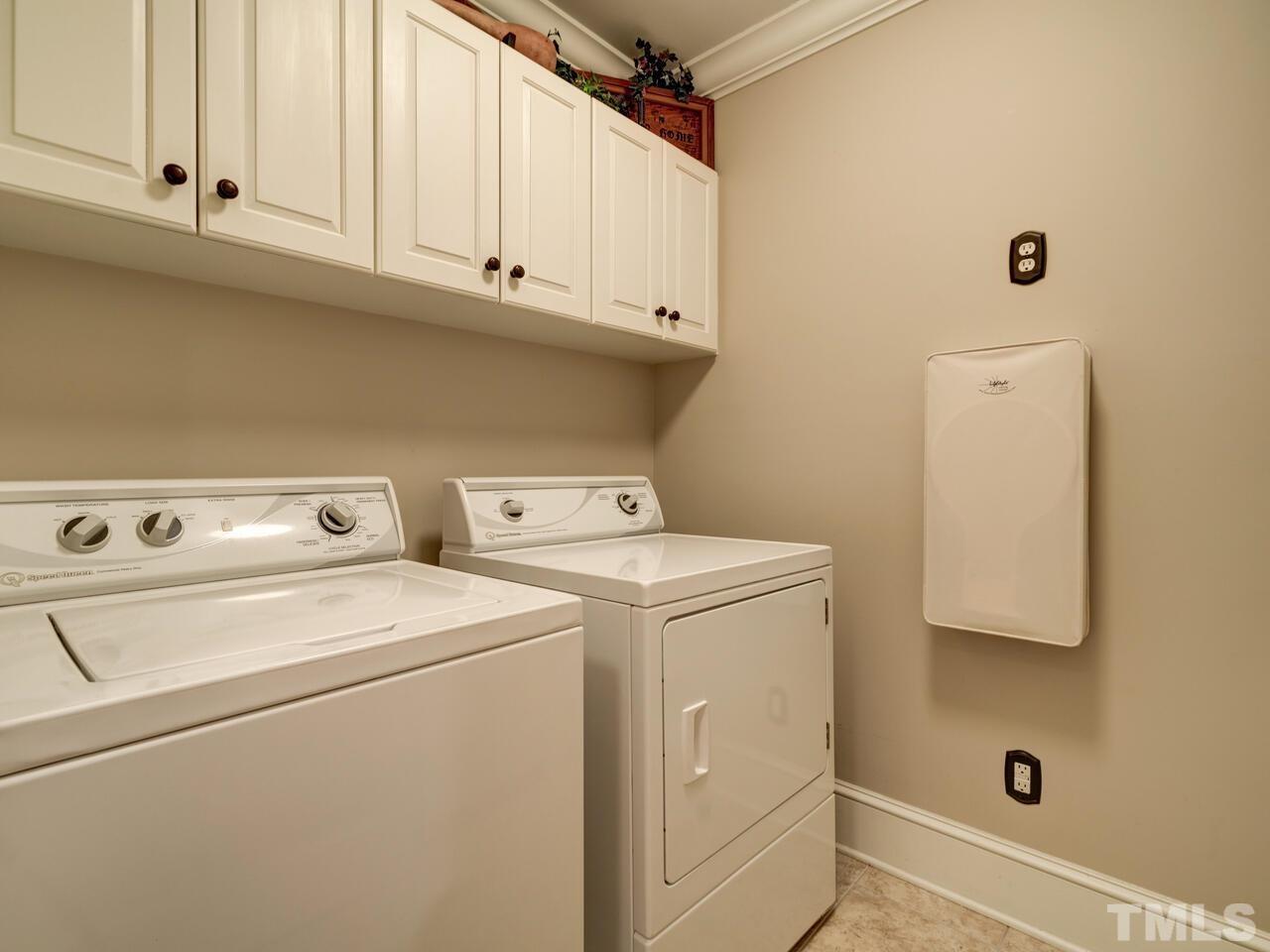 This washer/dryer will NOT convey.  There is also a laundry area in the basement.