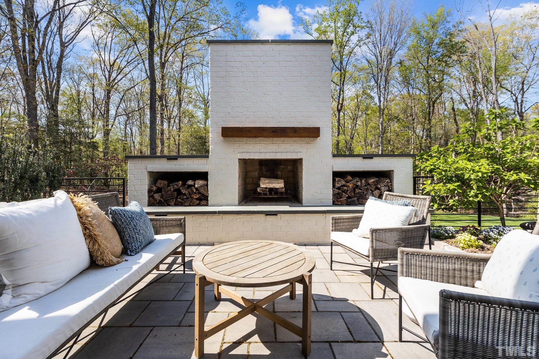Outdoor Fireplace and Gathering Area
