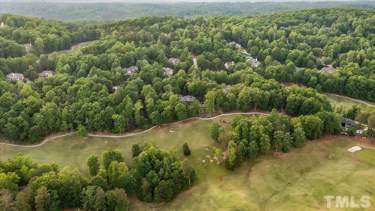 Drone view facing rear of home/fairway