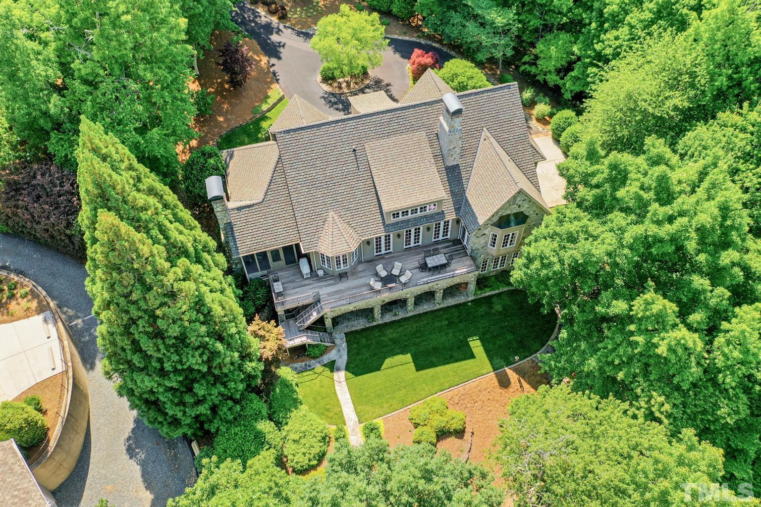Rear Aerial View of Home