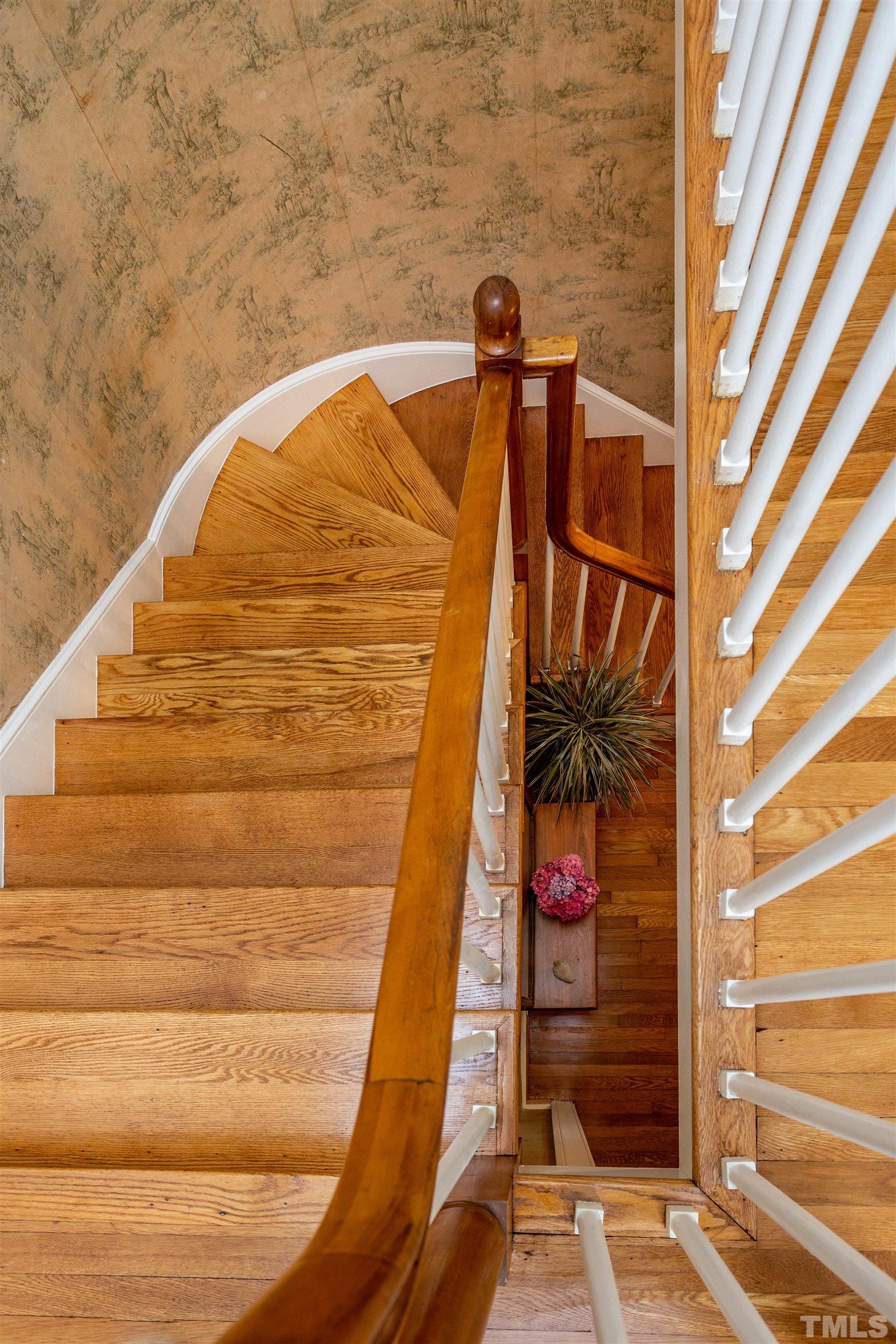 The centerpiece of this home - the staircase
