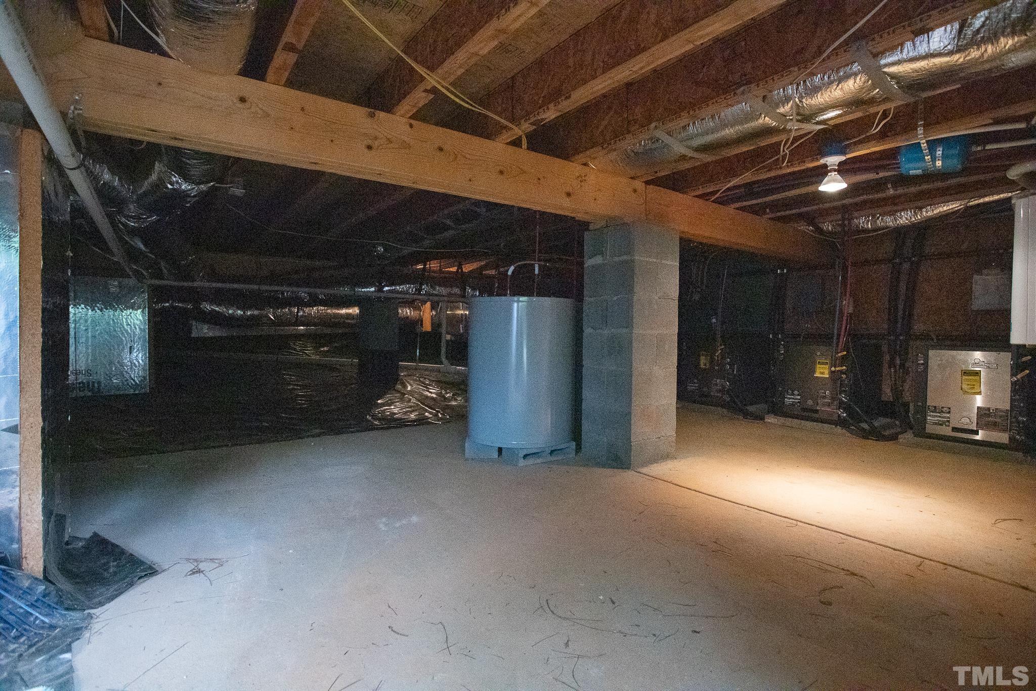 The sealed crawl space and geothermal HVAC system help keep your house energy efficient.