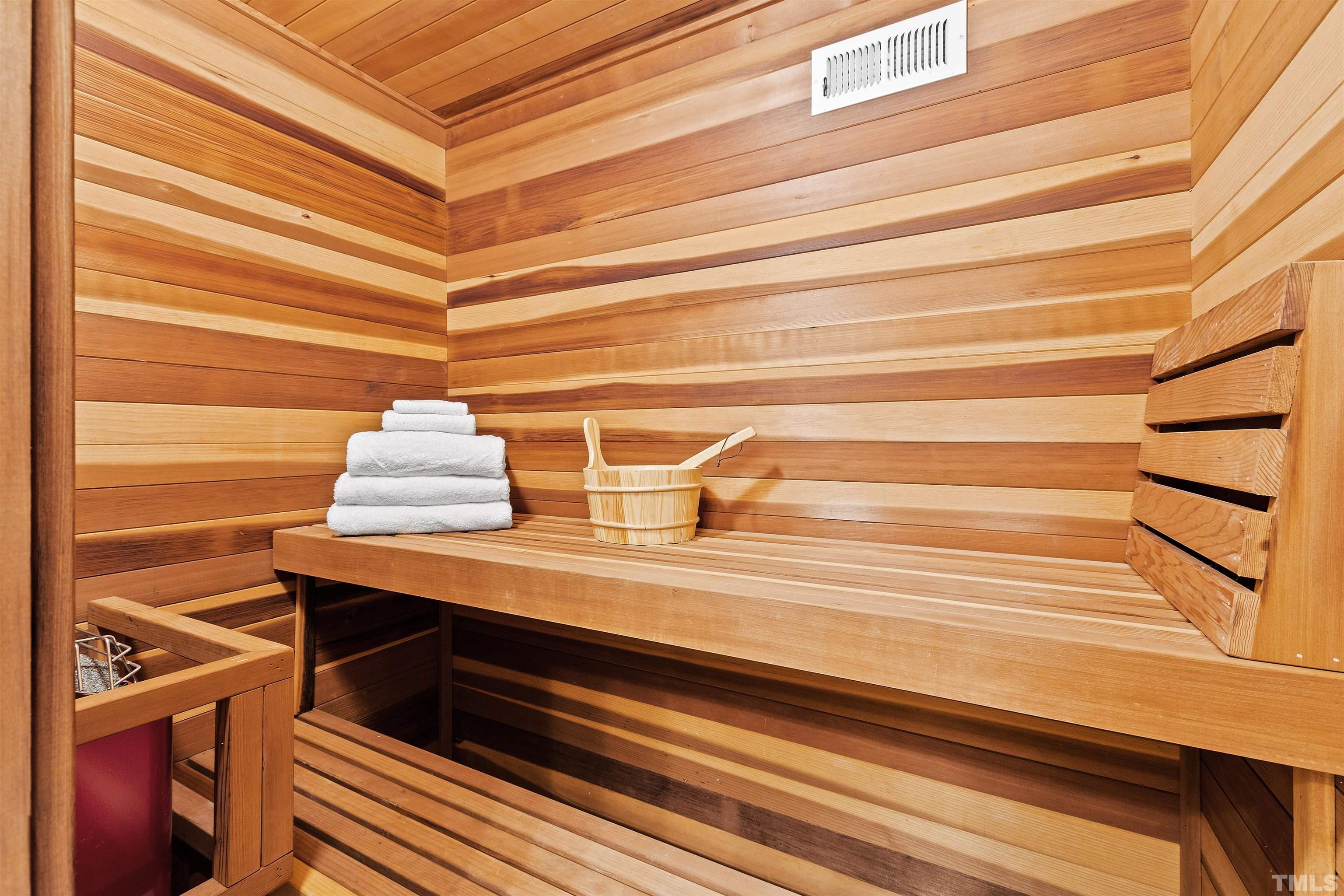 Bathroom includes a full sauna!